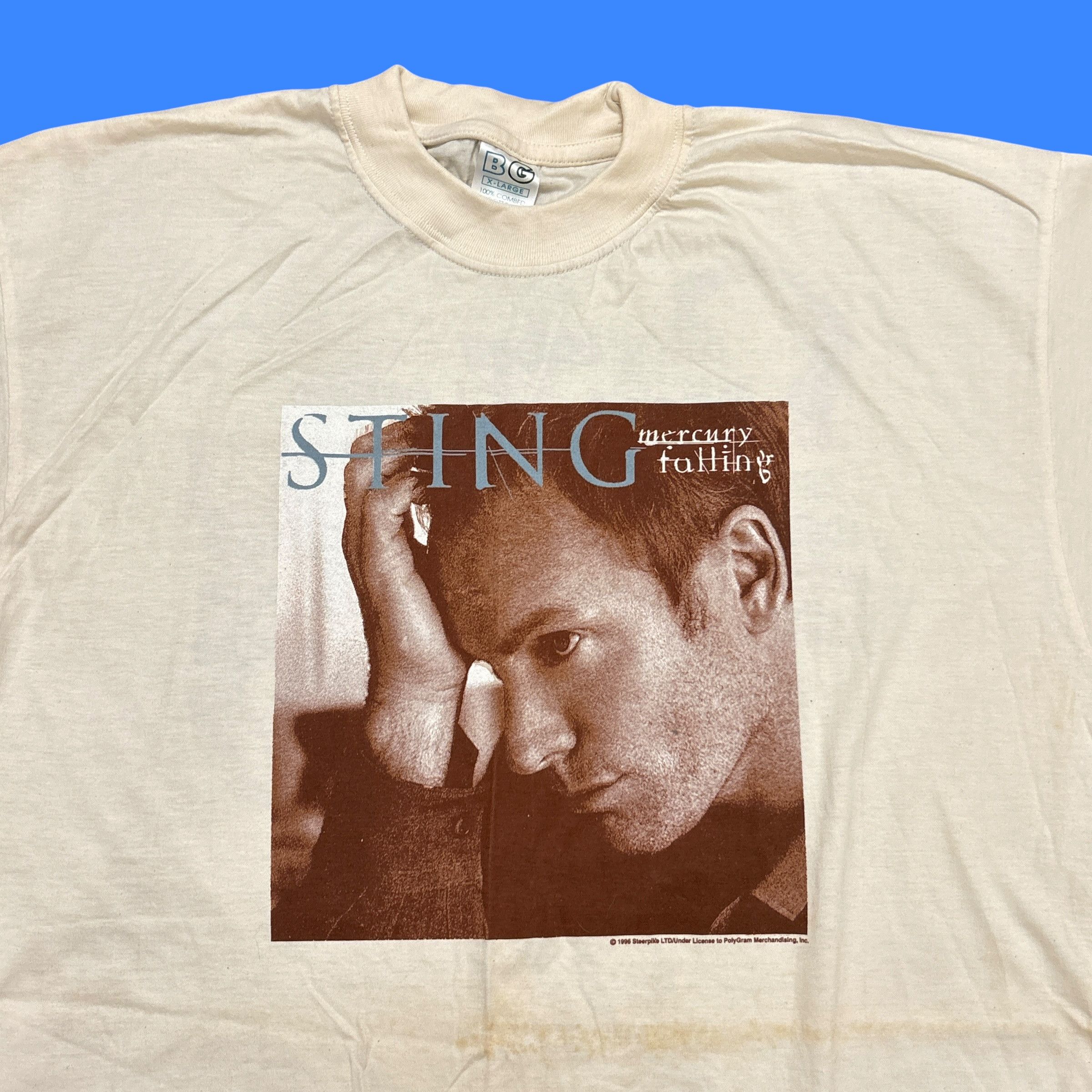 Band Tees Vintage Sting Shirt 90s Tour Concert Merch Rock Band Tee Size US XL / EU 56 / 4 - 4 Thumbnail