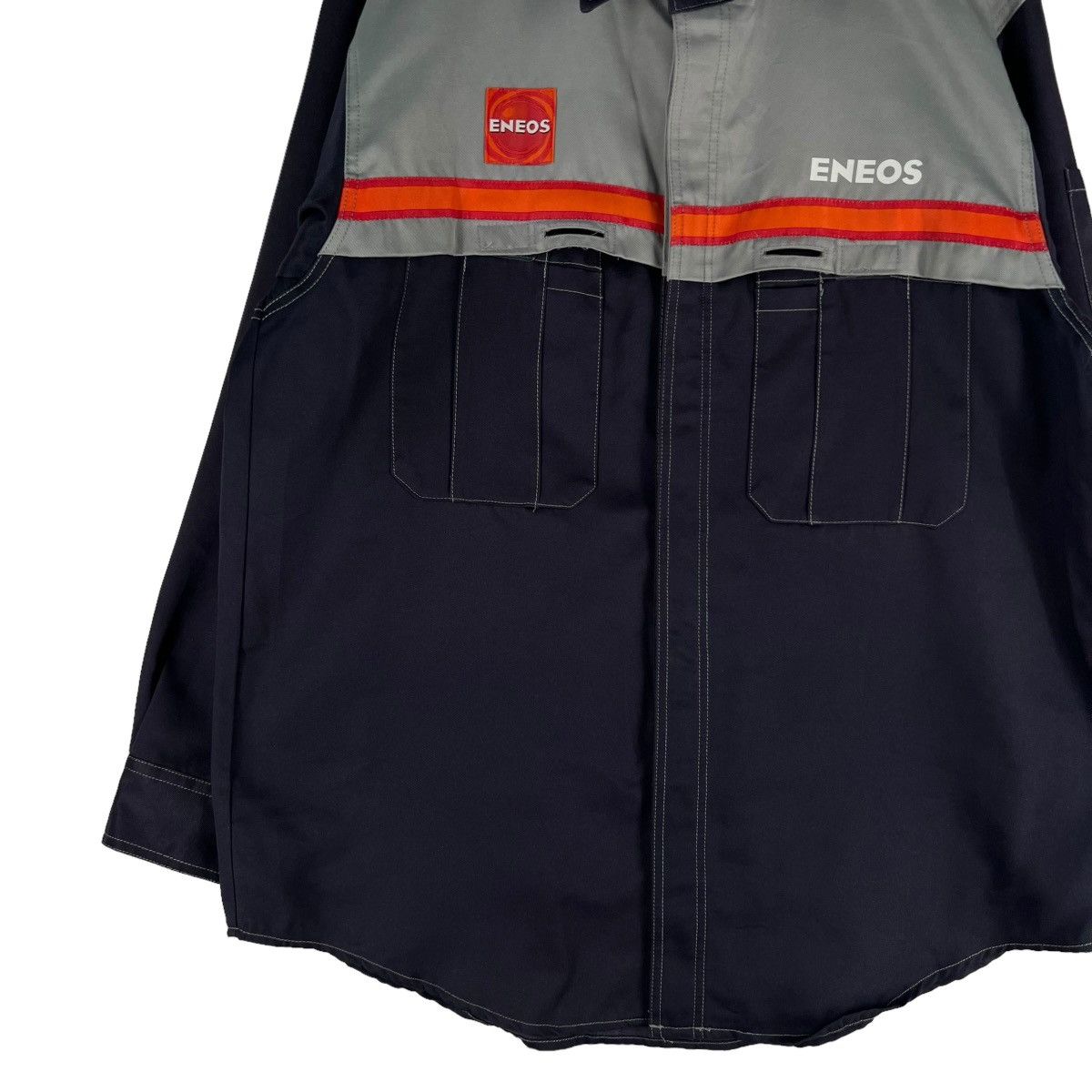 Japanese Brand 🔥VINTAGE WORK SHIRT RACING JACKET ENEOS BIG LOGO Size US L / EU 52-54 / 3 - 3 Thumbnail