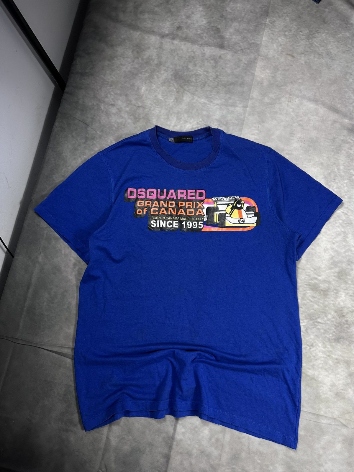 Dsquared2 DSQuared2 T-Shirt Grand Prix Canada Ringer Tee BS45778. Size US L / EU 52-54 / 3 - 1 Thumbnail