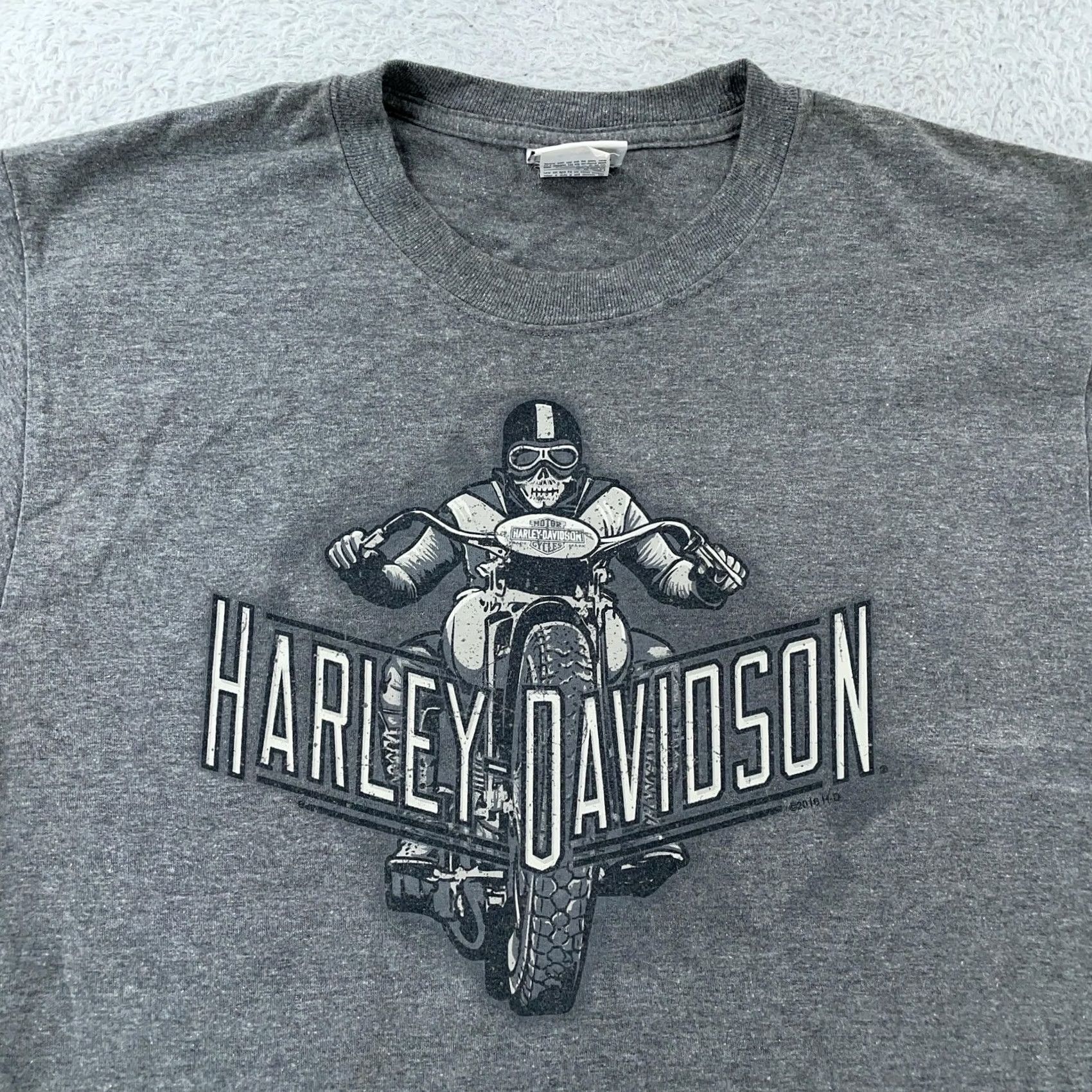 Harley Davidson Harley-Davidson Motorcycle Shirt Mens M Gray San Juan Puerto Rico Biker Shirt Size US M / EU 48-50 / 2 - 2 Thumbnail