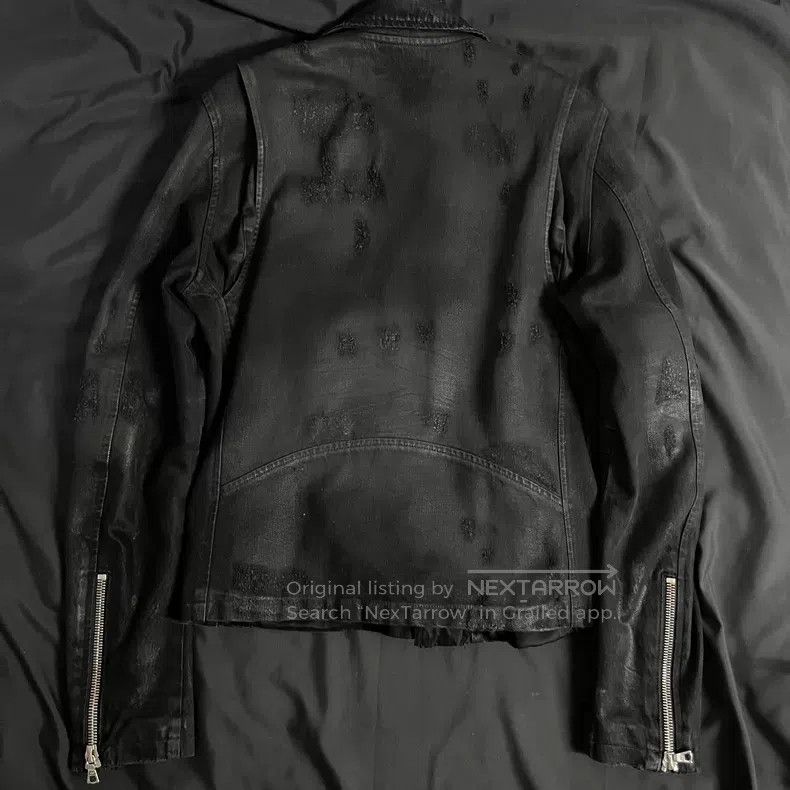 Amiri Amiri Size S Waxed motorcycle denim jacket Size US S / EU 44-46 / 1 - 2 Thumbnail