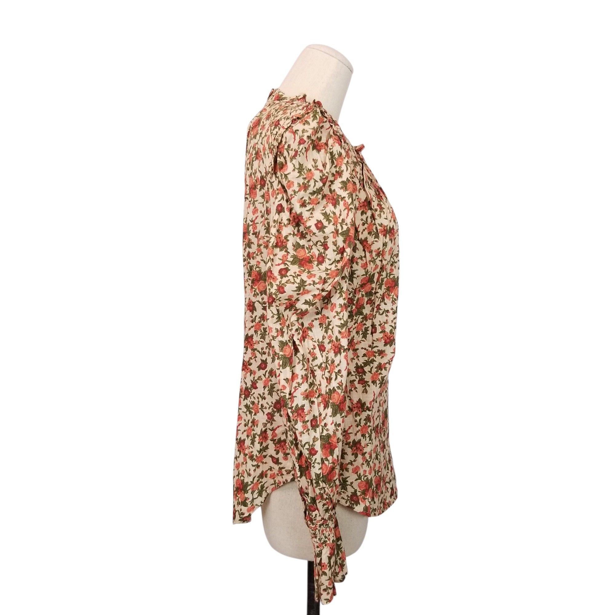 Free People Meant To Be Blouse Vintage Combo Floral Size S / US 4 / IT 40 - 4 Thumbnail