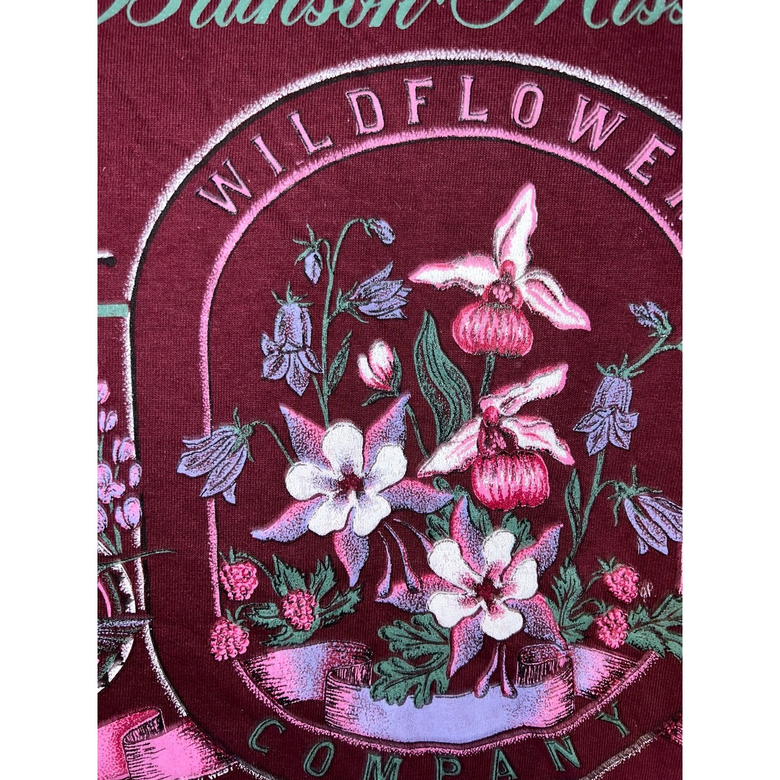 Jerzees Vintage Branson Missouri Shirt Wildflower Red Tee VTG 90s L Size US L / EU 52-54 / 3 - 4 Thumbnail