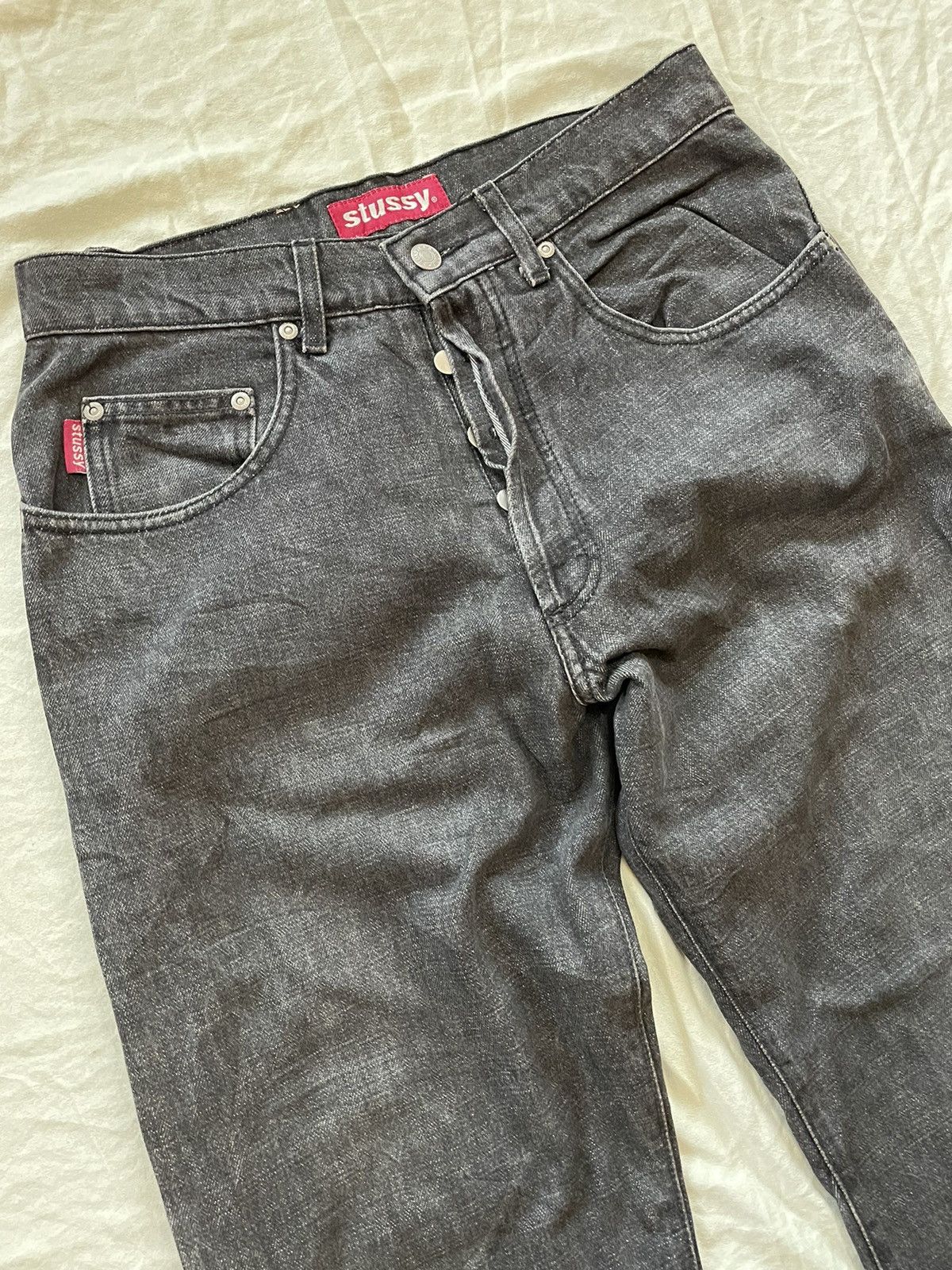 Stussy Stussy Denim Repaired Distressed Jeans Size US 32 / EU 48 - 3 Thumbnail