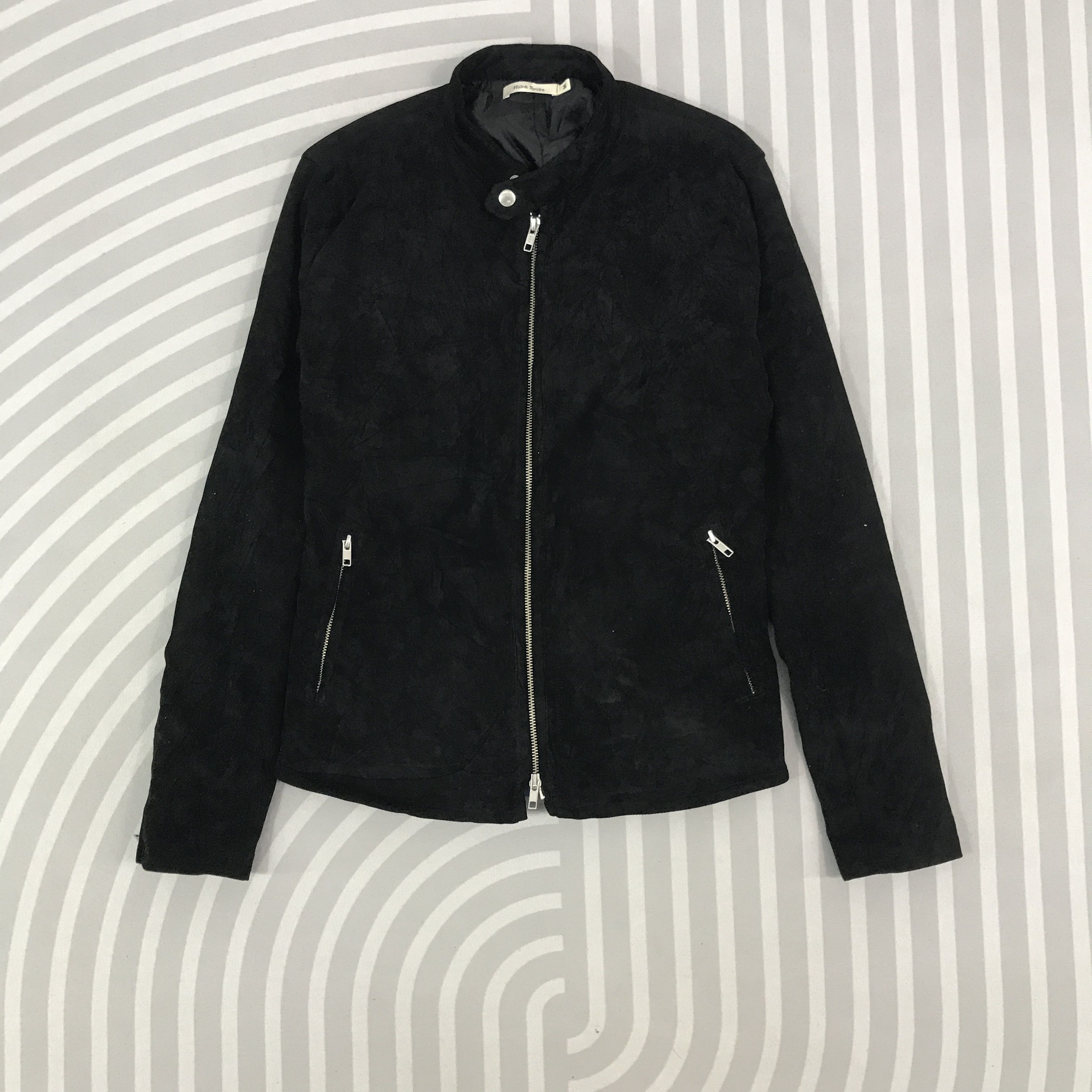 Japanese Brand Vintage Hub & Spooke Design Biker style black Jacket Size US M / EU 48-50 / 2 - 1 Thumbnail