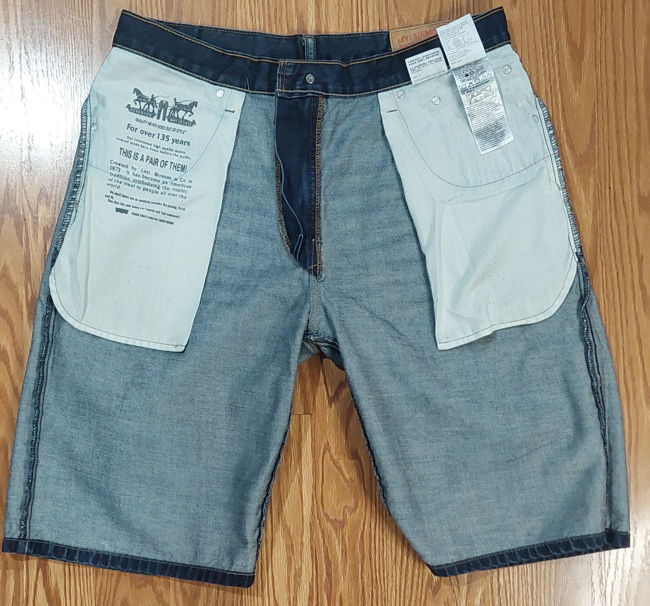 Levi's Authentic Levi Strauss Denim Jean Shorts Size US 33 - 9 Thumbnail