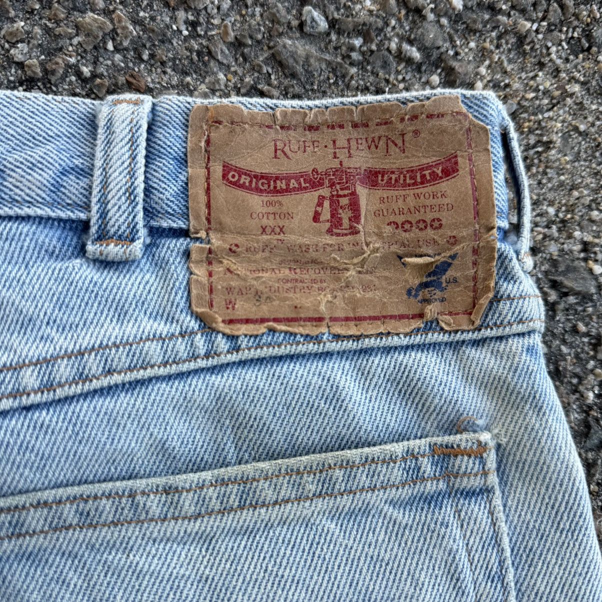 Other VINTAGE RUFF HEWN USA TALON ZIP FADED JEAN DENIM PANTS Size US 34 / EU 50 - 14 Thumbnail