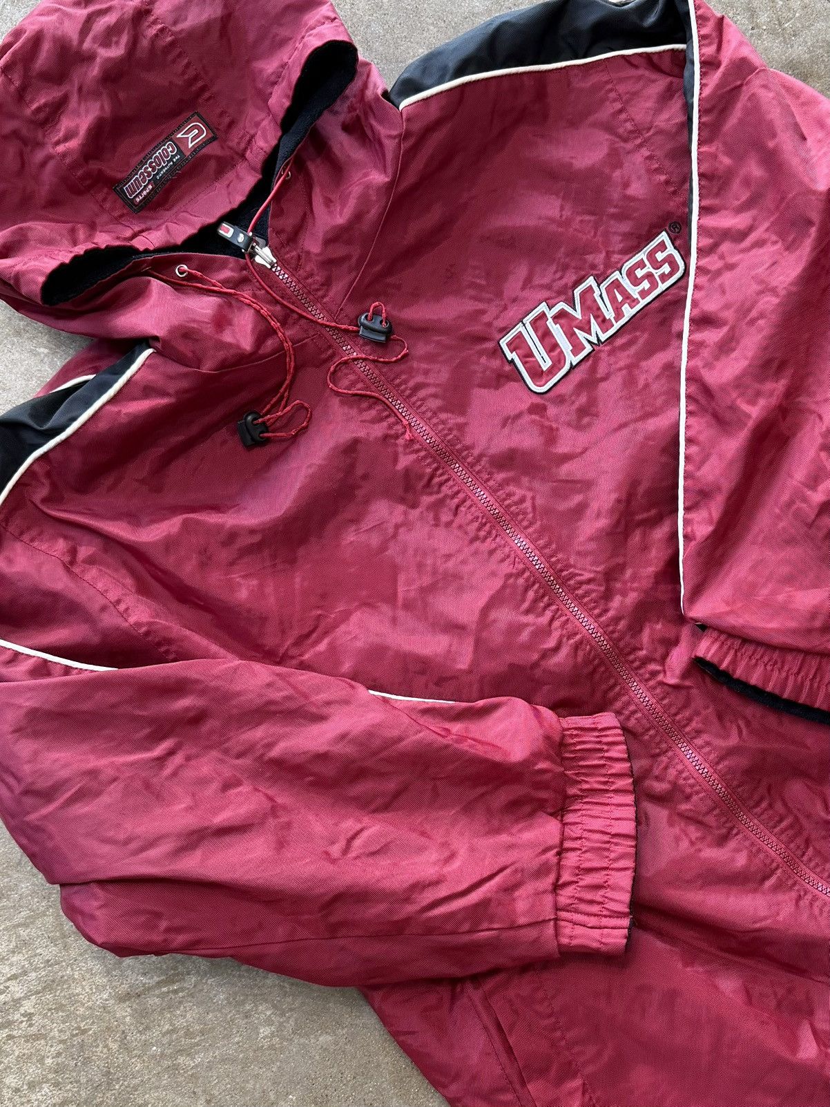 Vintage Vintage UMass Colosseum Reversible College Jacket XXL Size US XXL / EU 58 / 5 - 1 Thumbnail