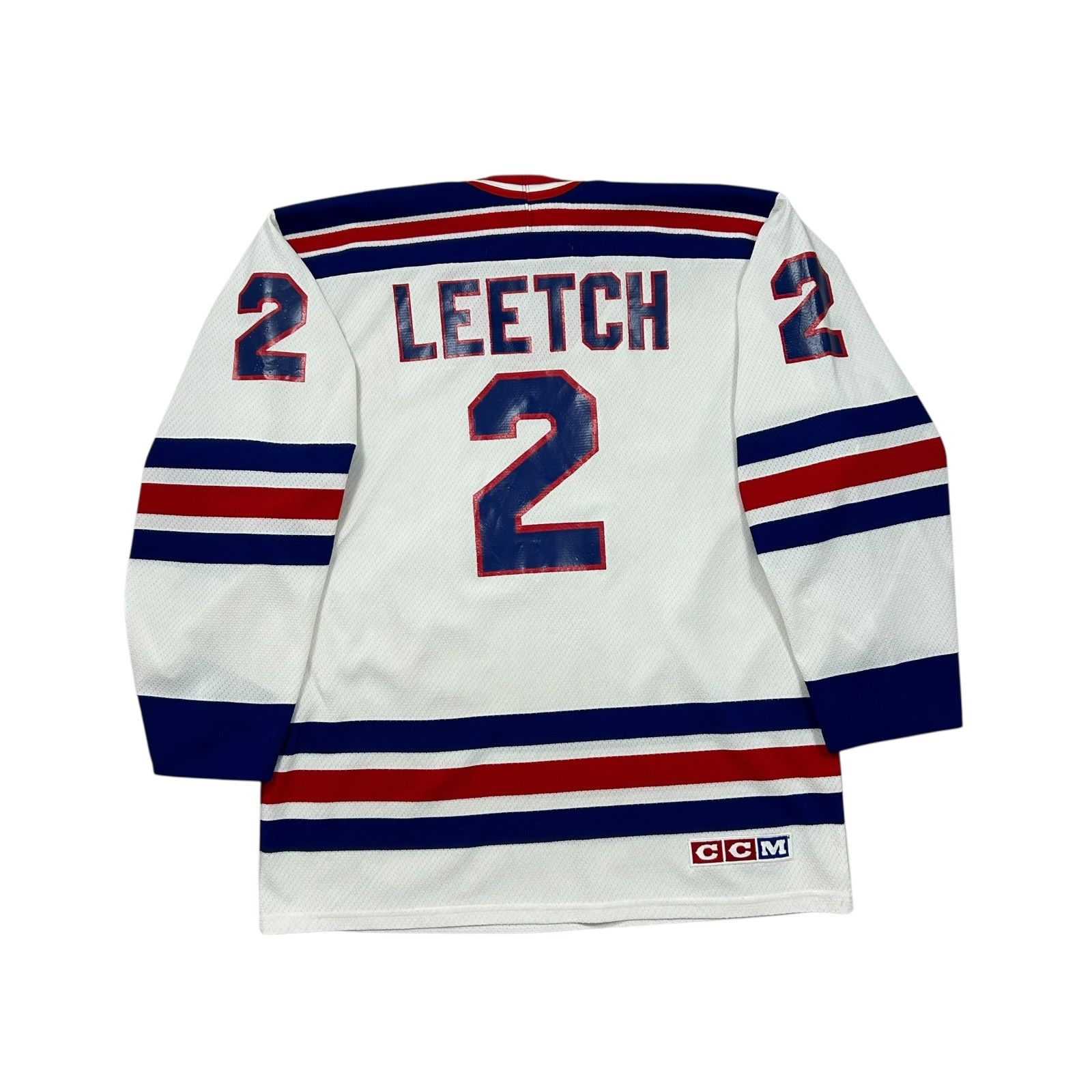 NHL VTG 90s NHL NEW YORK RANGERS BRIAN LEETCH CCM HOCKEY JERSEY Size US M / EU 48-50 / 2 - 2 Thumbnail