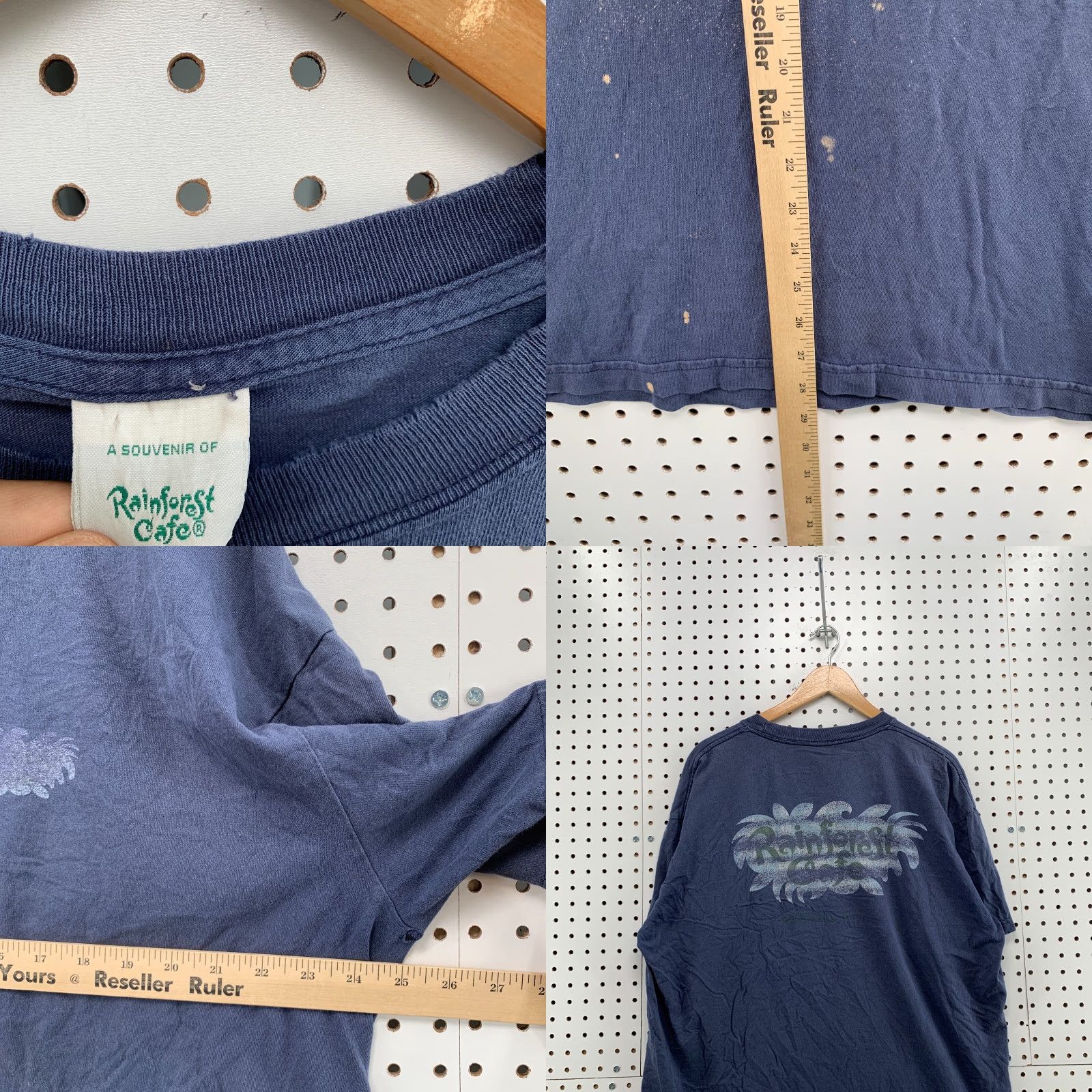 Vintage VINTAGE Rainforest Cafe Shirt Long Sleeve Mens XL Blue 25x28 Restaurant TEE Mens XL Shirt Size US XL / EU 56 / 4 - 9 Thumbnail
