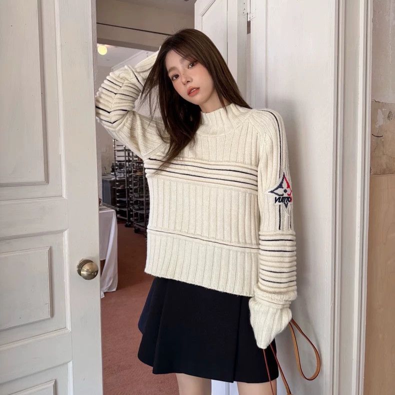Louis Vuitton Louis Vuitton 24ss ski collection logo letter logo wool kn Size XS / US 0-2 / IT 36-38 - 1 Thumbnail