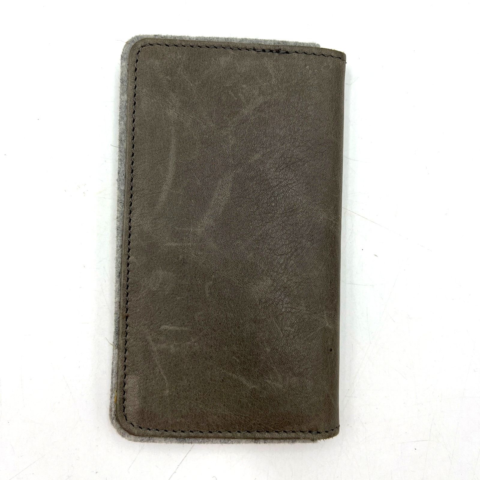 hardgraft Hard Graft Card Fold Wallet Gray Leather Felt Size ONE SIZE - 4 Thumbnail