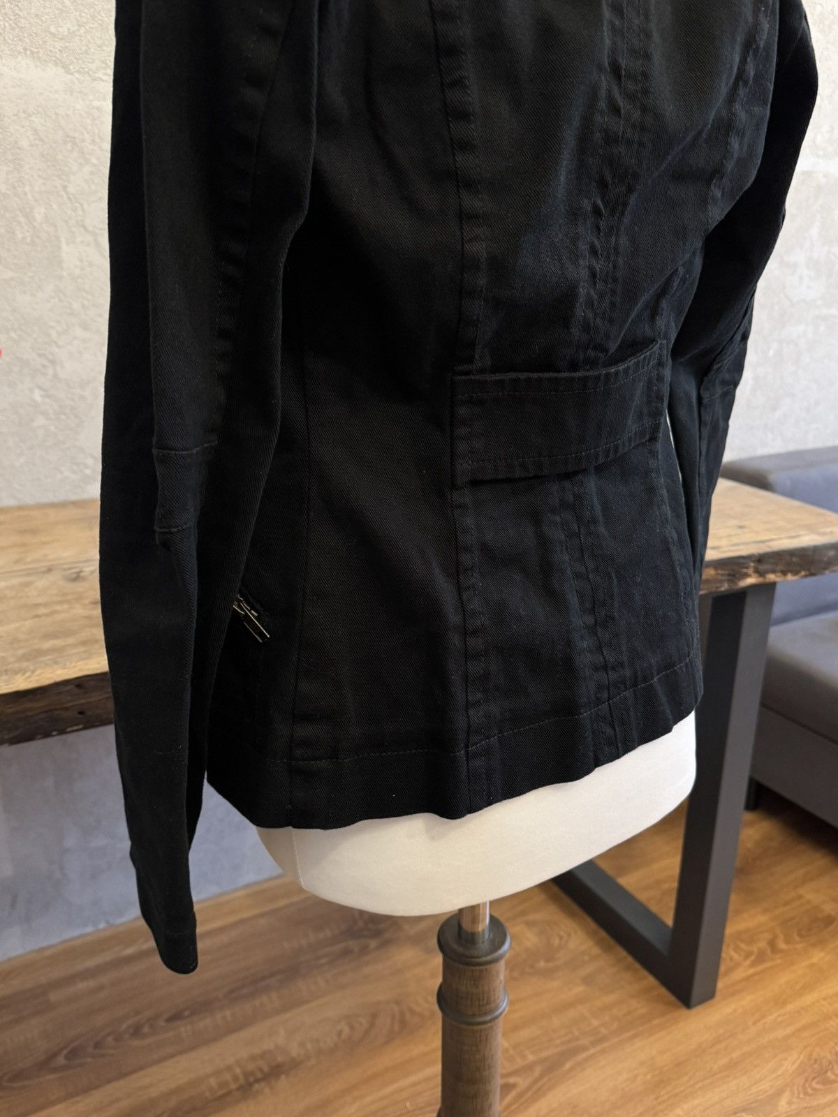 Vintage Vintage black trench jacket avant garde japanese y2k if6was9 Size XS / US 0-2 / IT 36-38 - 5 Thumbnail