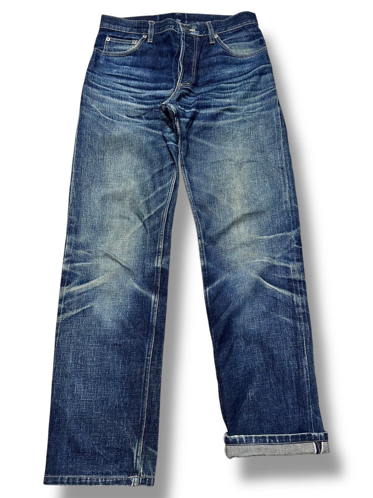Japanese Brand Nagamine Studio x MIDWEST Japanese Selvedge Striked & Faded Size US 31 - 1 Thumbnail