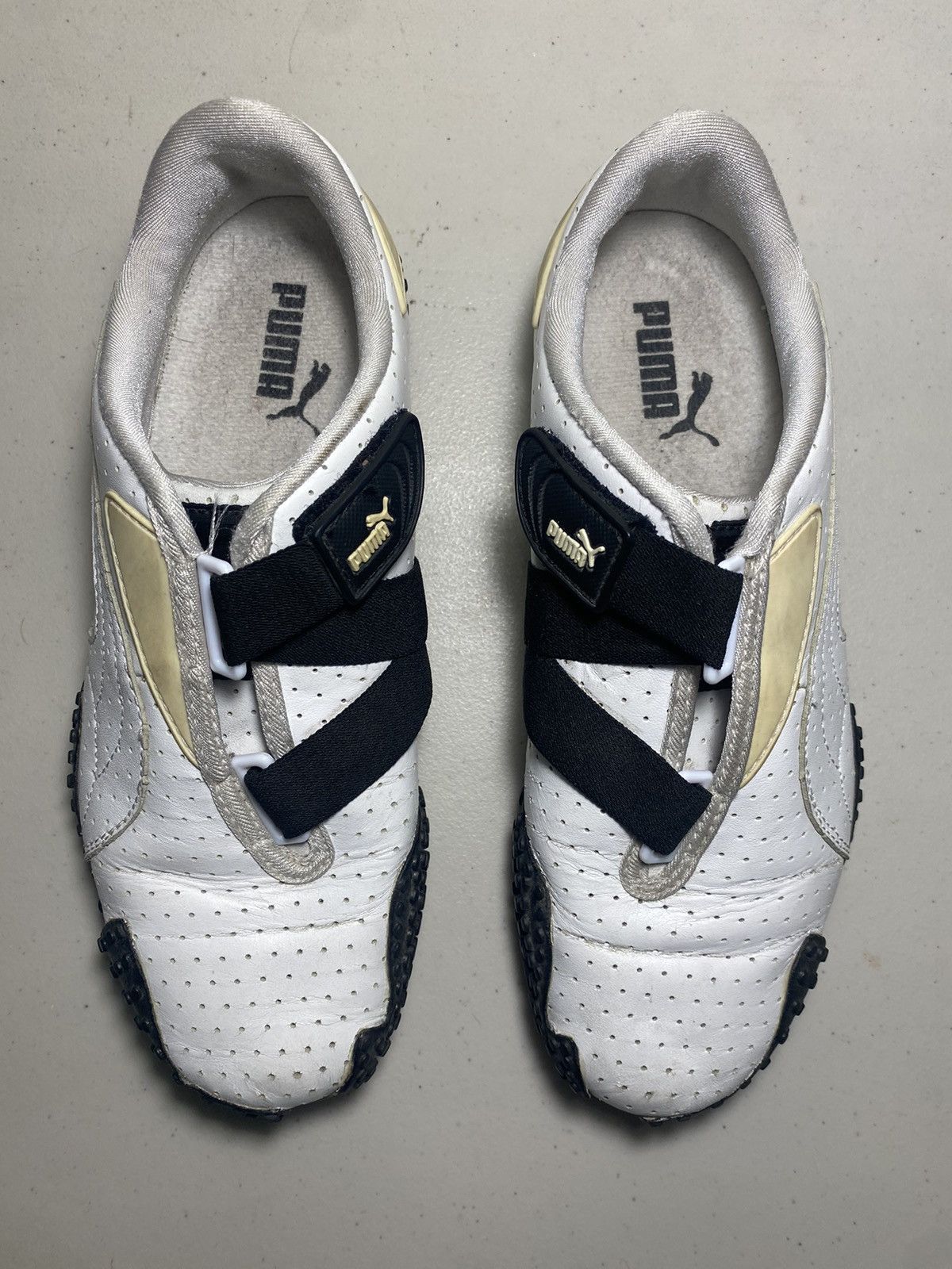 Puma PUMA Mostro White Leather Driving/Riding Shoes Size US 7 / IT 37 - 8 Thumbnail