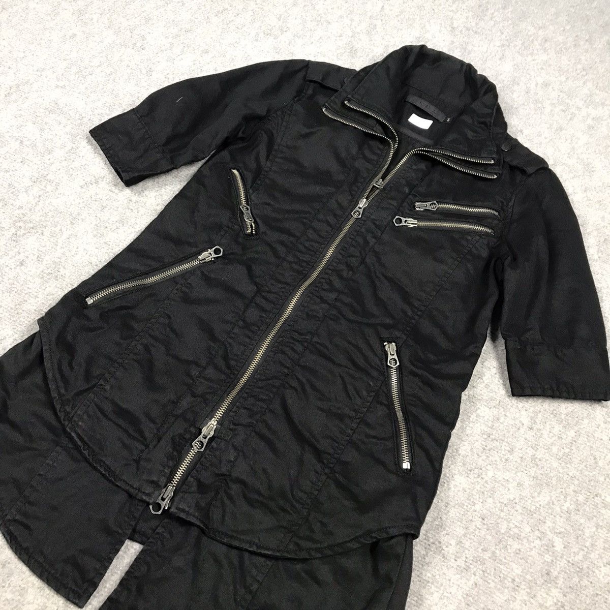 GOSTAR DE FUGA FUGA JAPAN DOUBLE ZIPPER PUNK SUPER BLACK JACKET Size US S / EU 44-46 / 1 - 4 Thumbnail