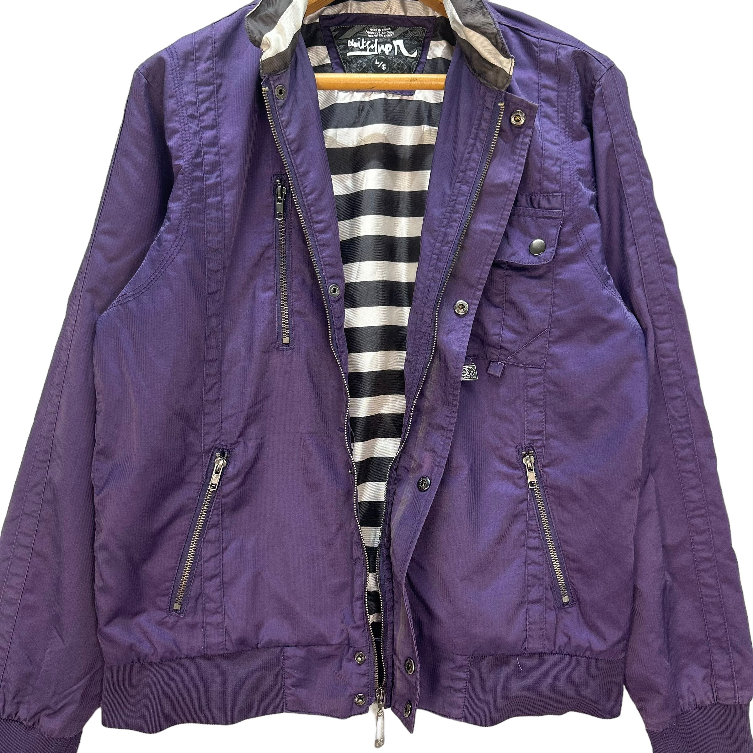 Quiksilver QUIKSILVER HOODED PURPLE JACKET #8733-023 Size US L / EU 52-54 / 3 - 8 Thumbnail