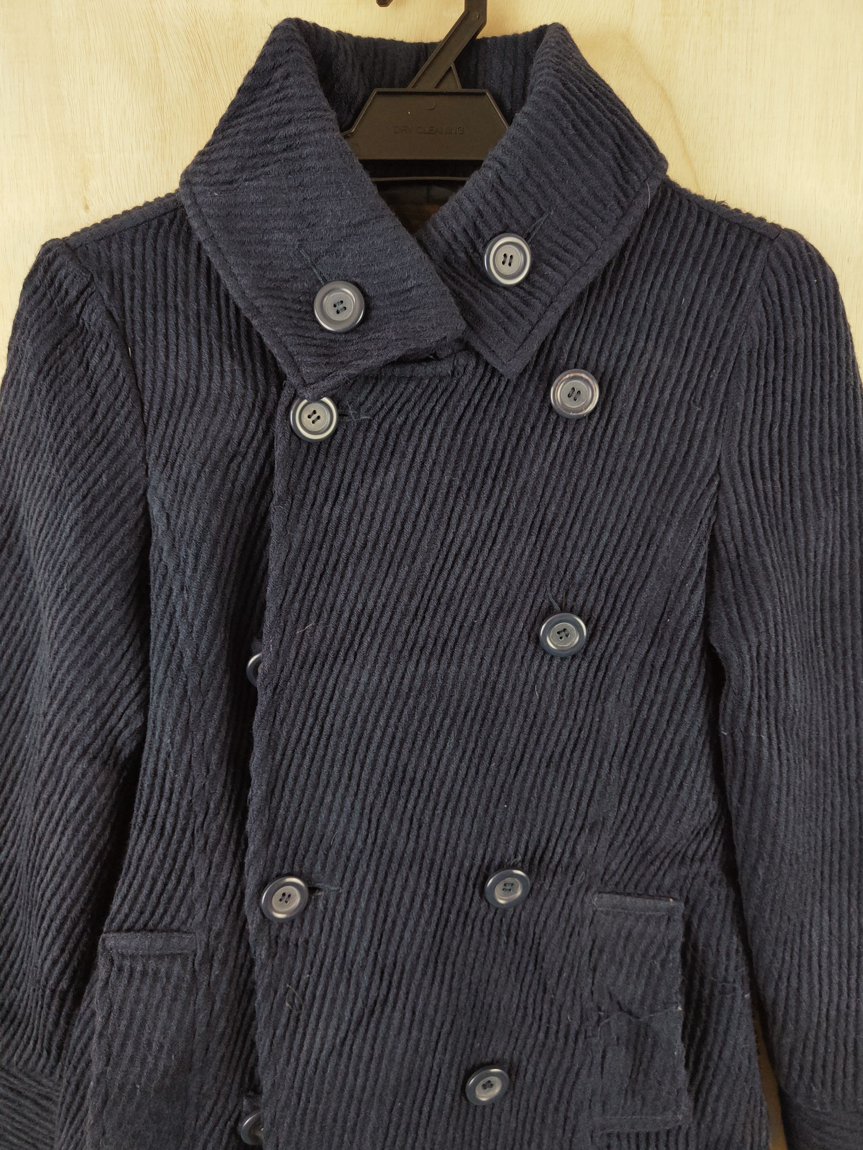 Vintage Retro DESIGN BY Qtop Dark Blue Jackets Size S / US 4 / IT 40 - 2 Thumbnail