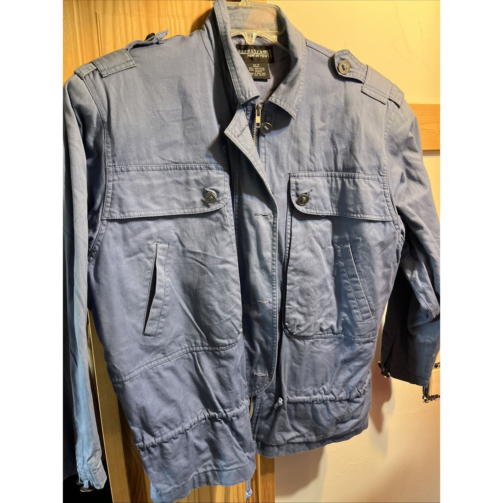 Nordstrom Nordstrom Women’s M Jacket Point Of View Blue Safari Canvas Size M / US 6-8 / IT 42-44 - 6 Thumbnail
