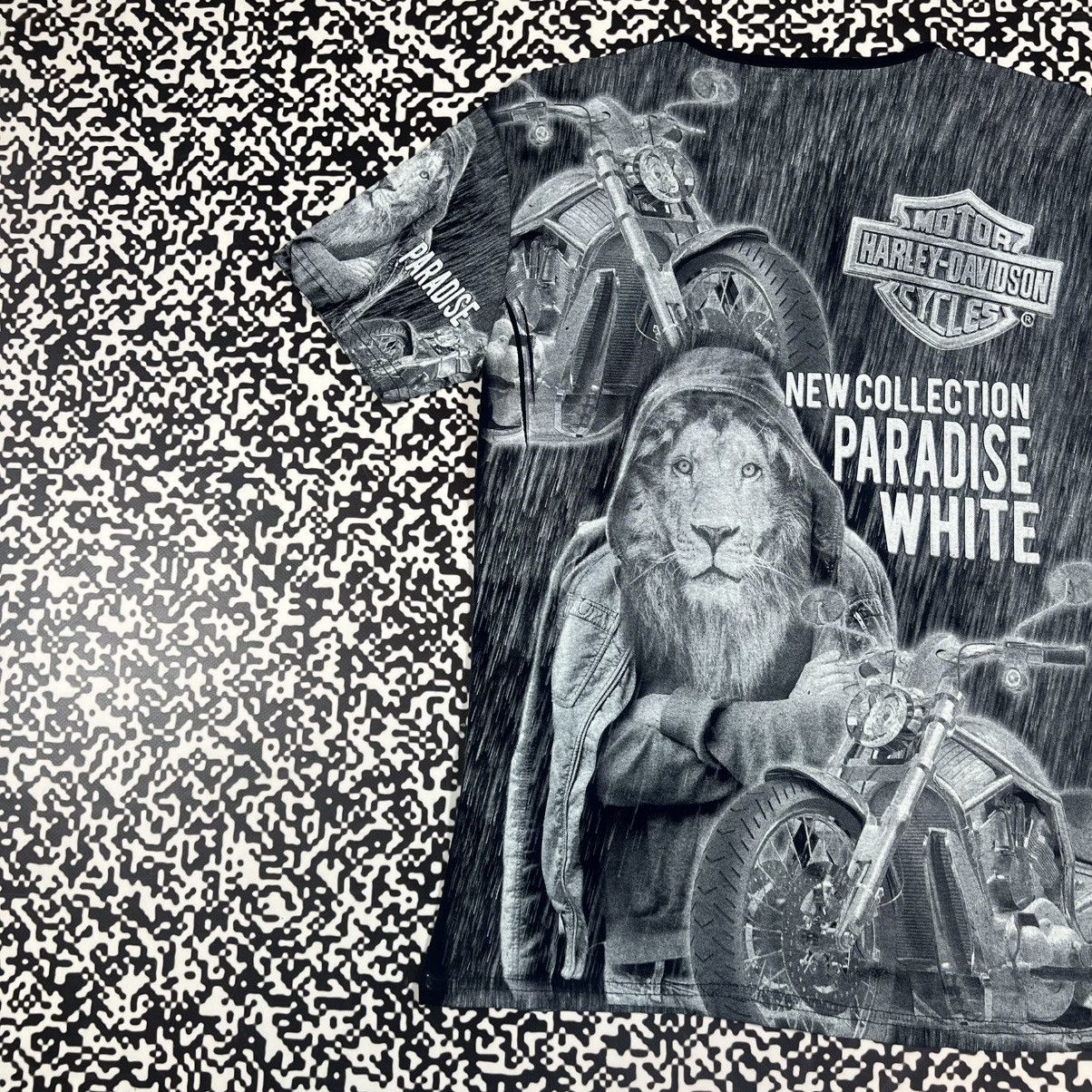 Harley Davidson Vintage Y2K Harley Davidson Over Print Biker Cycles T-shirt Size US M / EU 48-50 / 2 - 12 Thumbnail