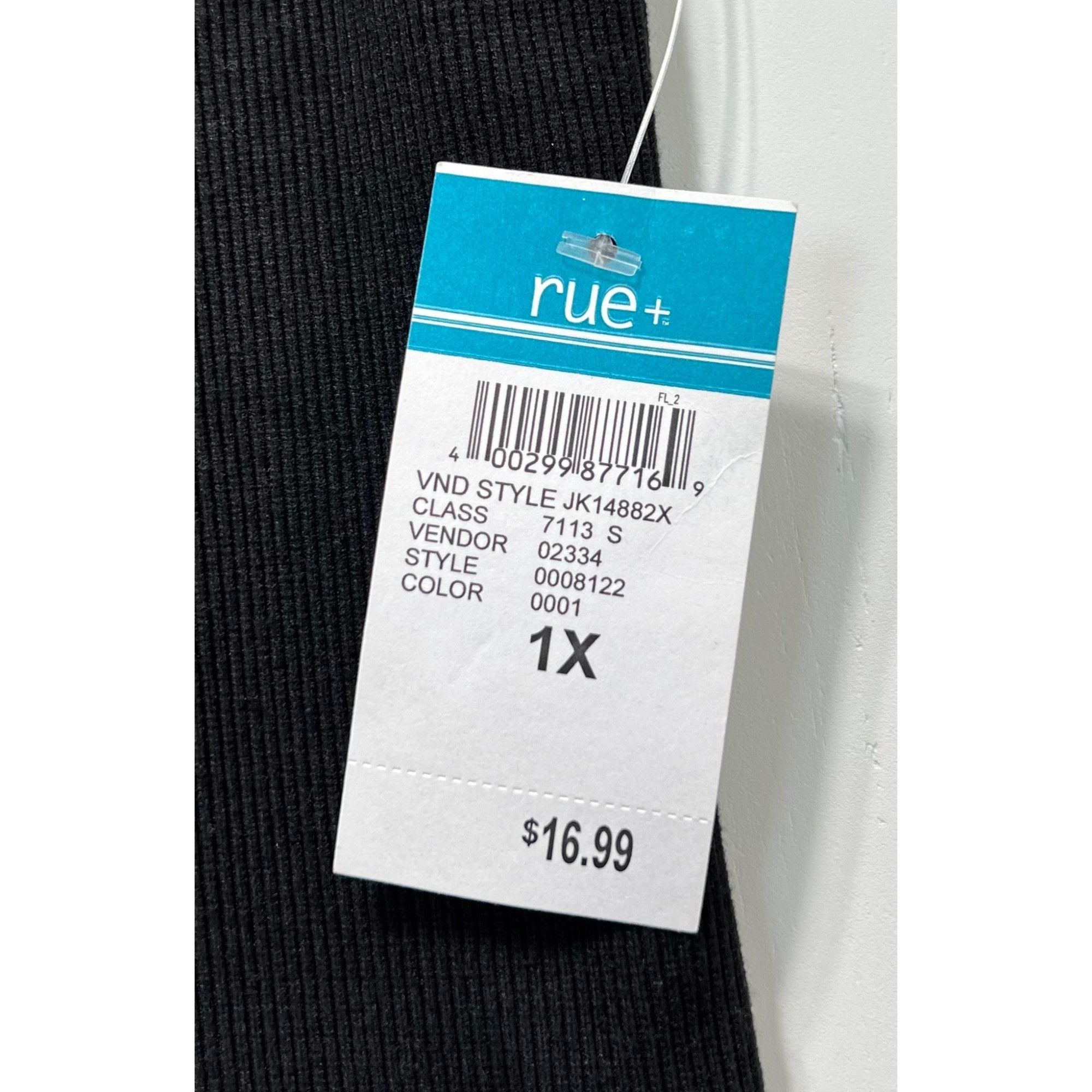 Other Rue + - Women's Short Sleeve Top - Black - 1X Size XL / US 12-14 / IT 48-50 - 8 Thumbnail