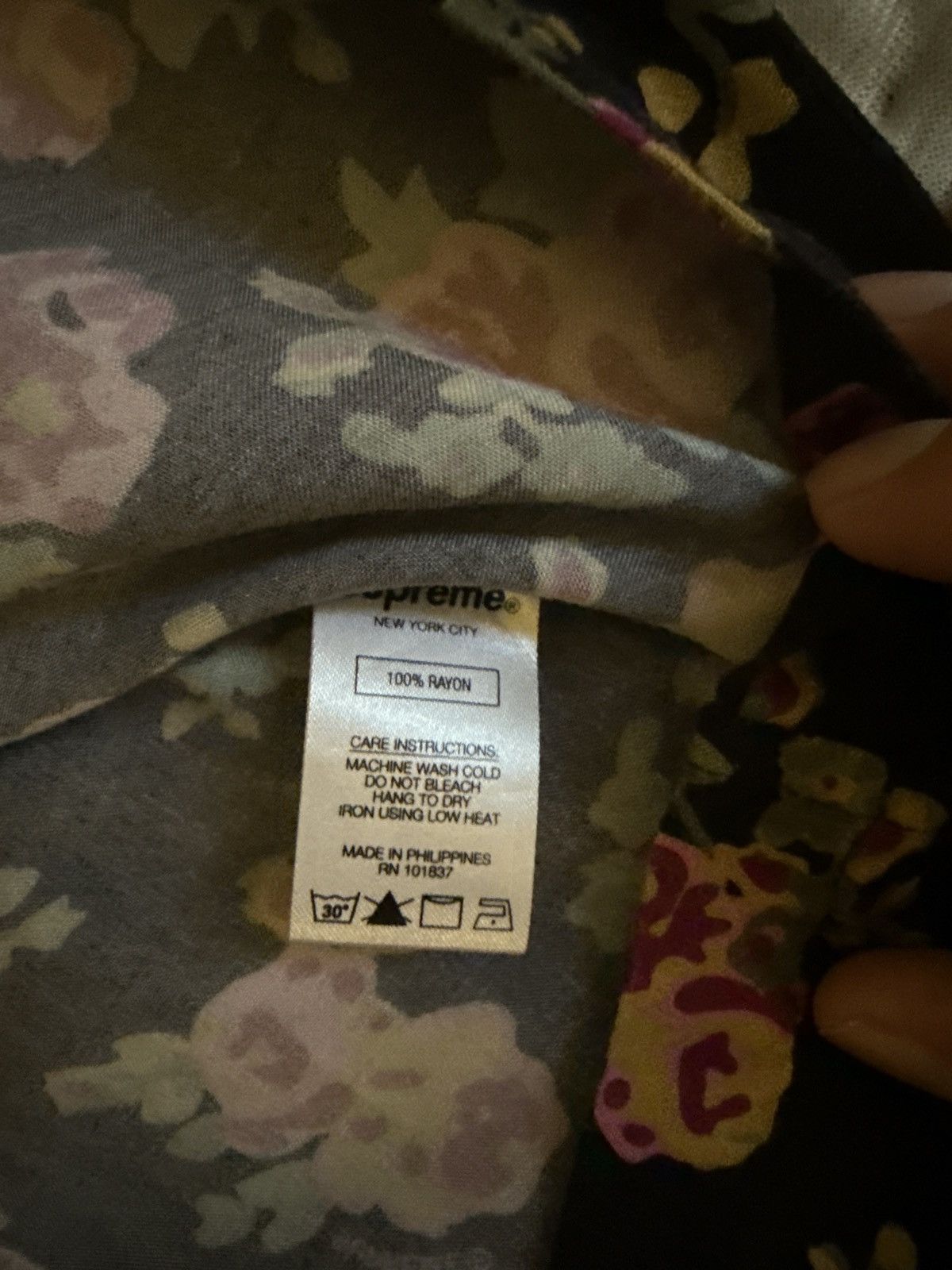 Supreme Supreme Floral Rayon S/S Shirt Black Medium SS 20 Size US M / EU 48-50 / 2 - 4 Thumbnail