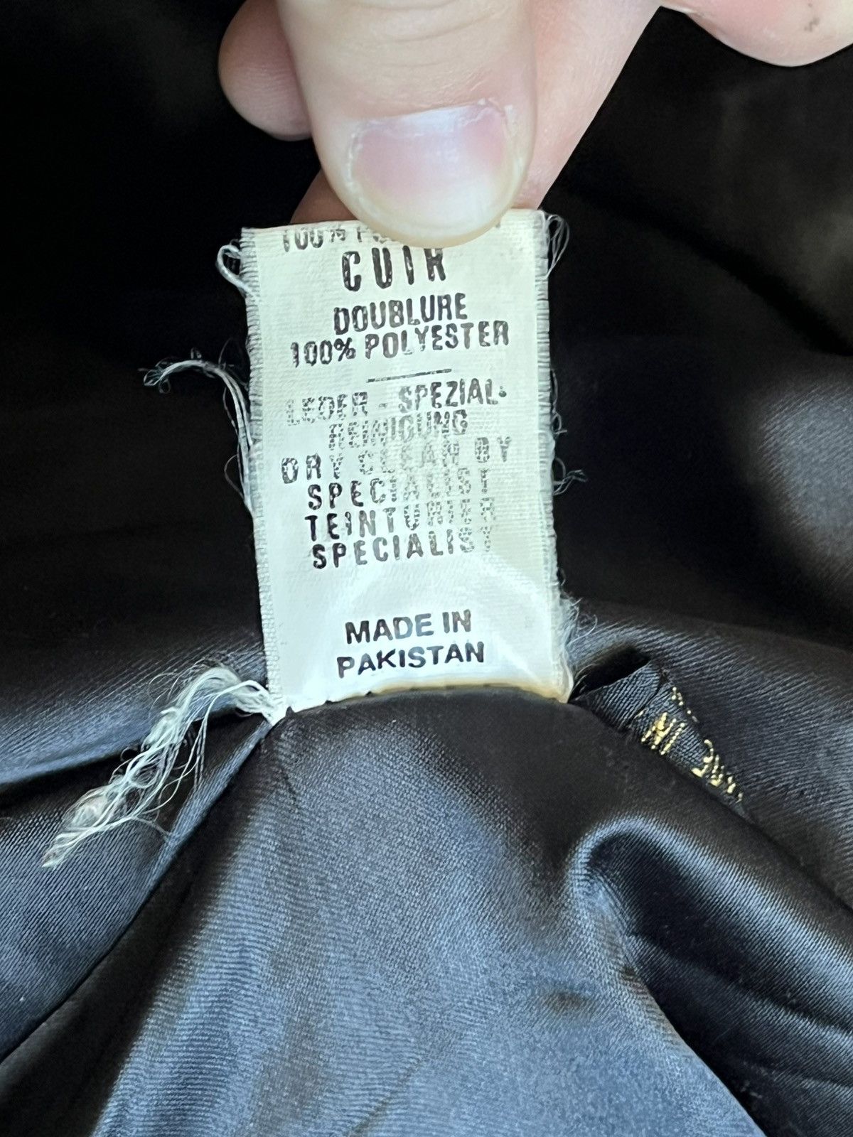 Vintage Vintage 90s 2BU Distressed Leather Biker Jacket Large Size US L / EU 52-54 / 3 - 8 Thumbnail