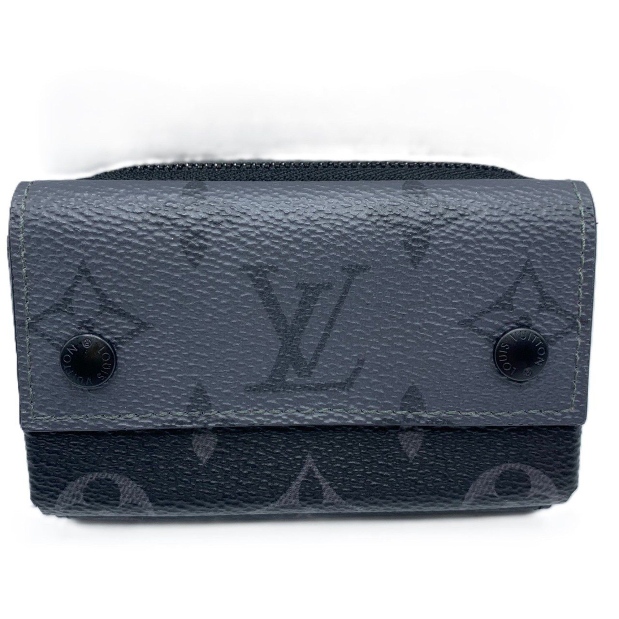 Louis Vuitton Louis Vuitton Monogram Eclipse Zippy Organizer Compact Wallet M82771 LOUIS VUITTON Size ONE SIZE - 1 Thumbnail