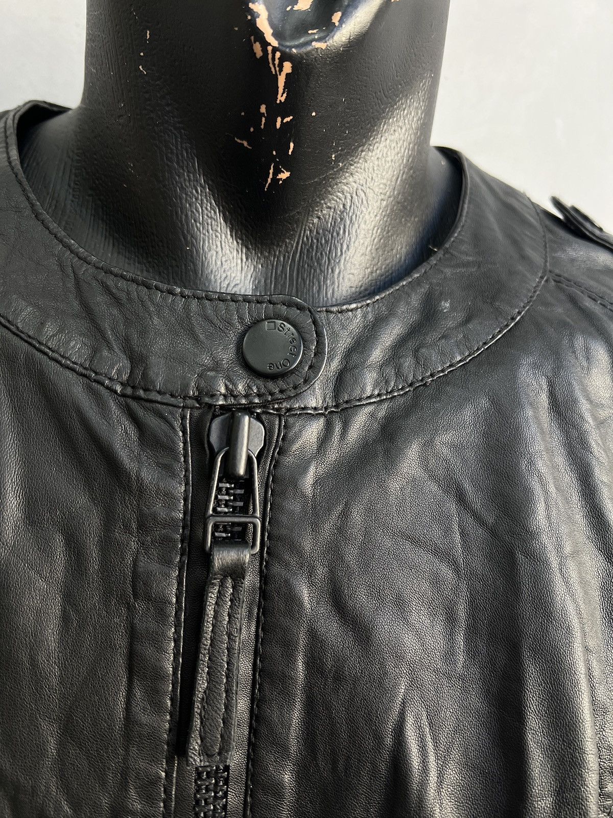14th Addiction Gothic biker style y2k black leather jacket 14th addiction Size US M / EU 48-50 / 2 - 4 Thumbnail