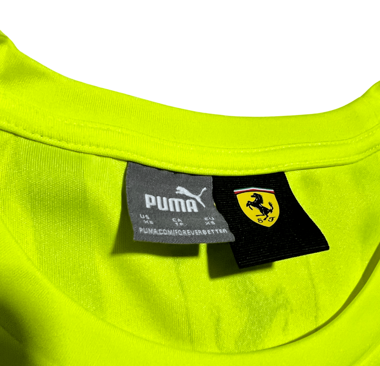 Puma Puma x Ferrari Yellow Vintage Soccer Jersey Size US XS / EU 42 / 0 - 6 Thumbnail