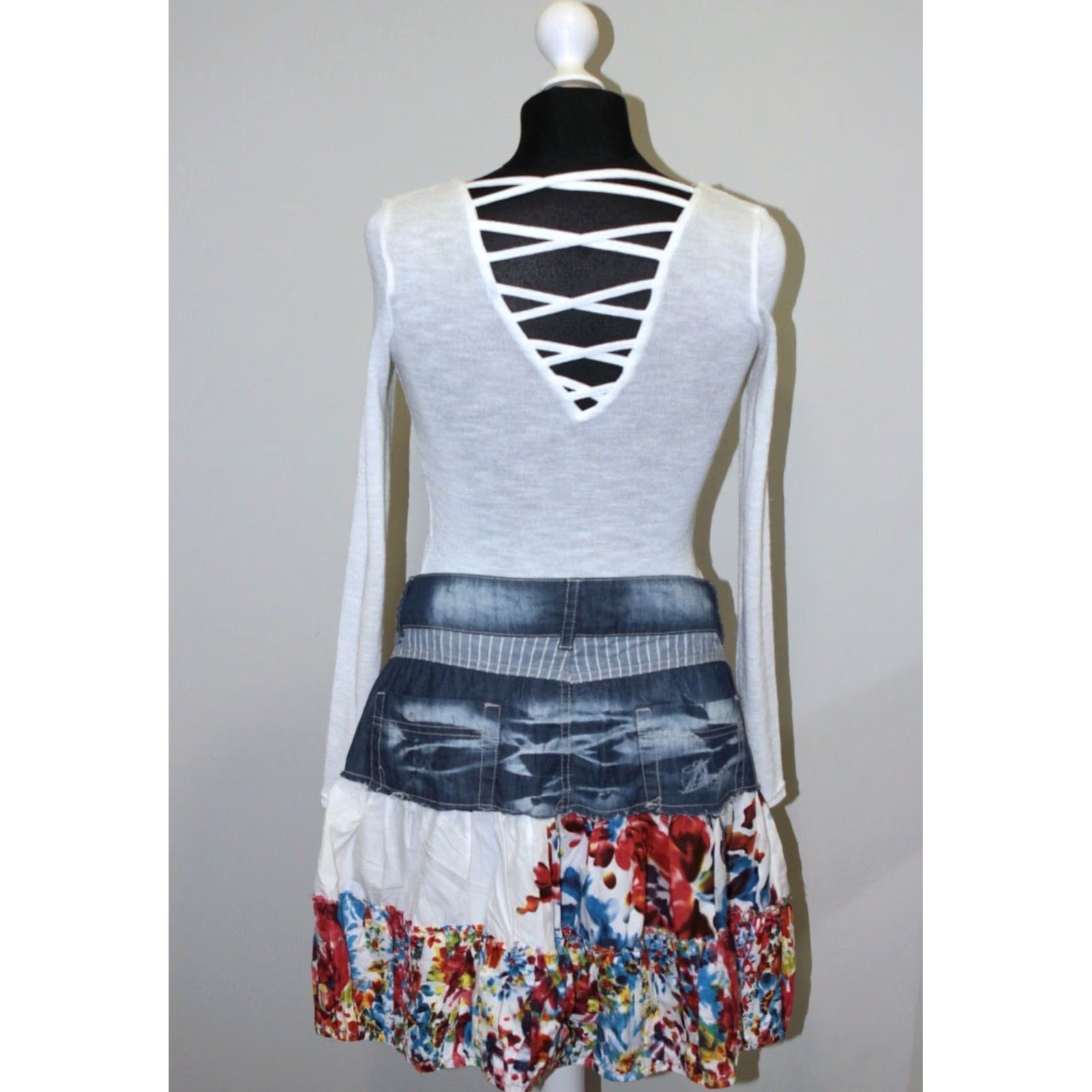 Desigual Desigual Skirt Womens Size 40 Midi Multicoloured S/M Size 28" / US 6 / IT 42 - 5 Thumbnail