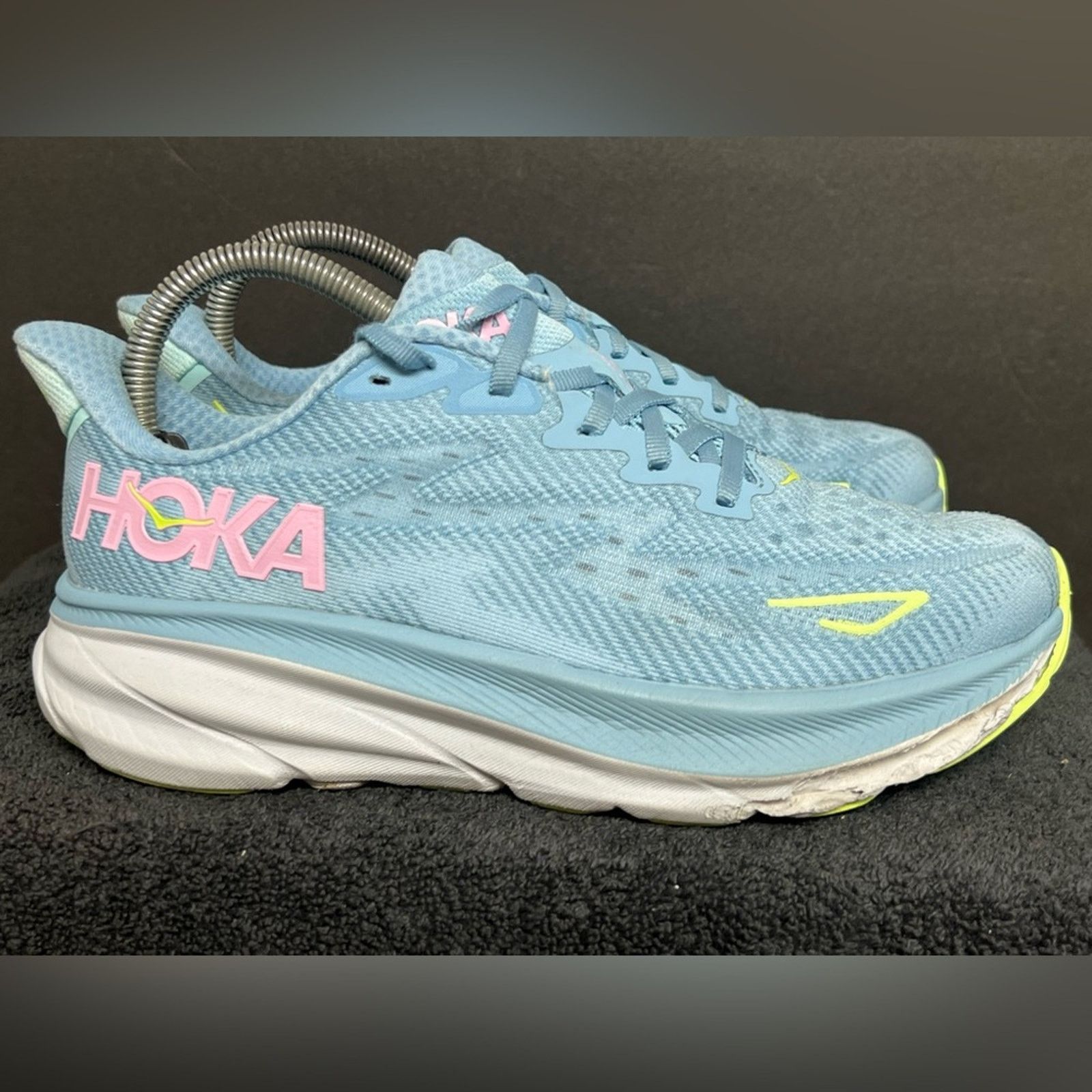 Hoka Hoka One One Womens Clifton 9 Blue Running Shoes Size 7.5 B Size US 7.5 / IT 37.5 - 2 Thumbnail