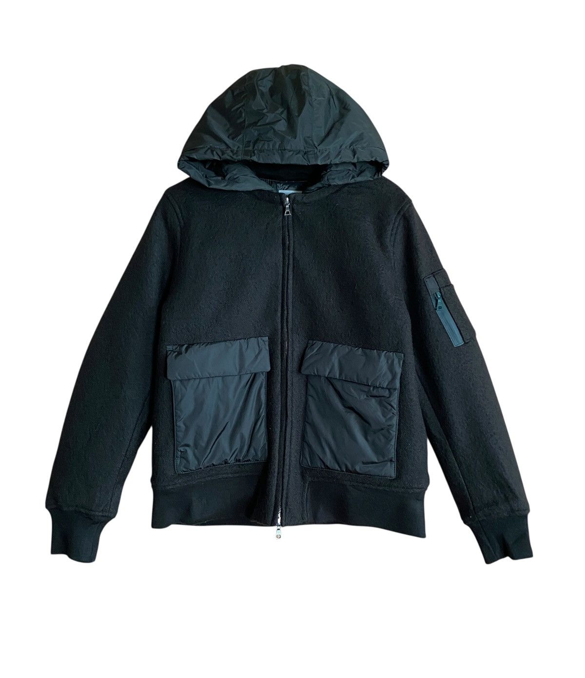 Global Work Vintage Japanese Brand Global Work Nylon Wool Jacket 2000s Size US L / EU 52-54 / 3 - 1 Thumbnail