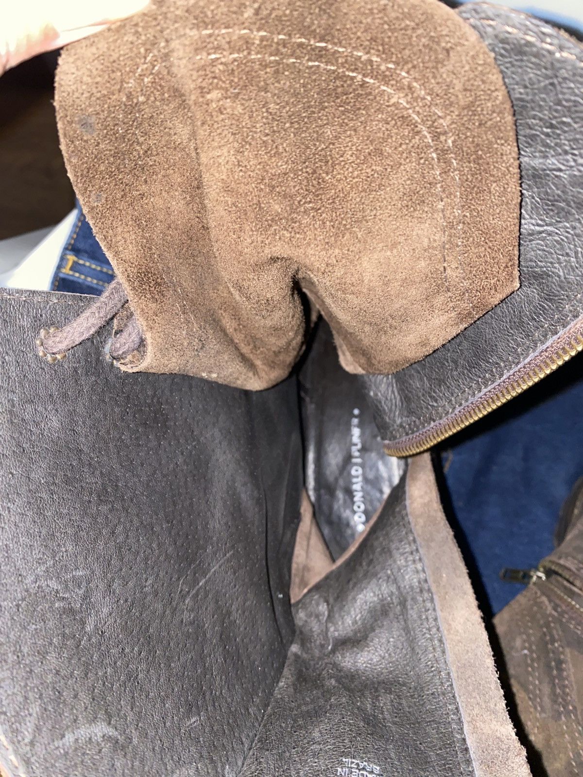 Donald Pliner Gorgeous Vintage Chocolate Brown Suede Boots 10M Size US 10 / IT 40 - 8 Thumbnail