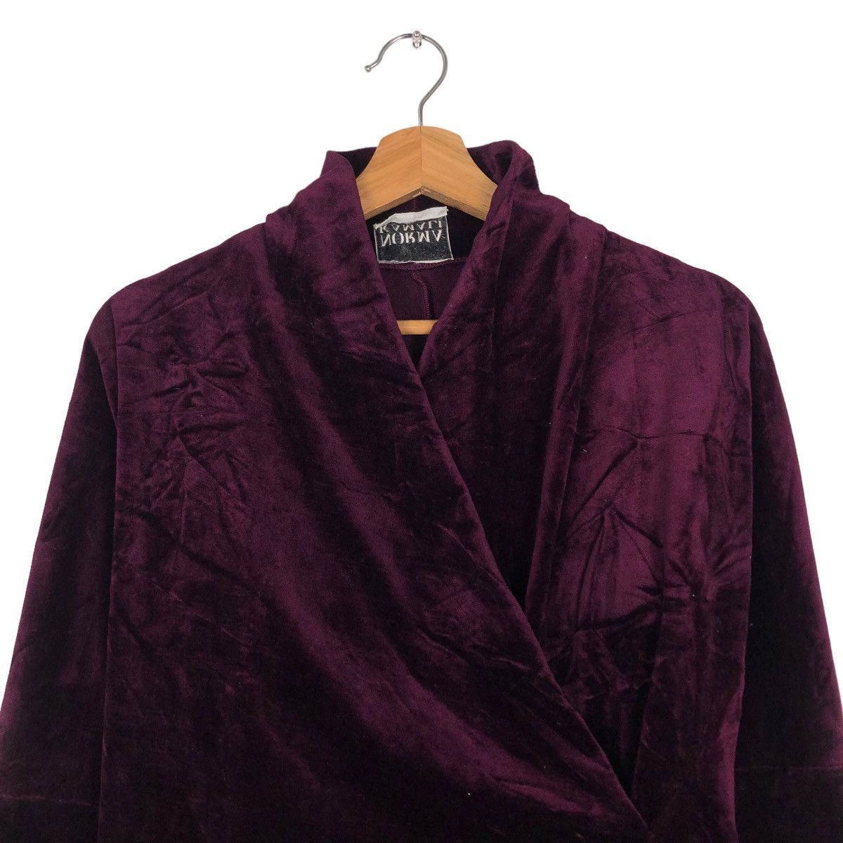 Vintage 🔥Velvet Long Sleeve Turtle Neck Norma Kamali Size M / US 6-8 / IT 42-44 - 3 Thumbnail