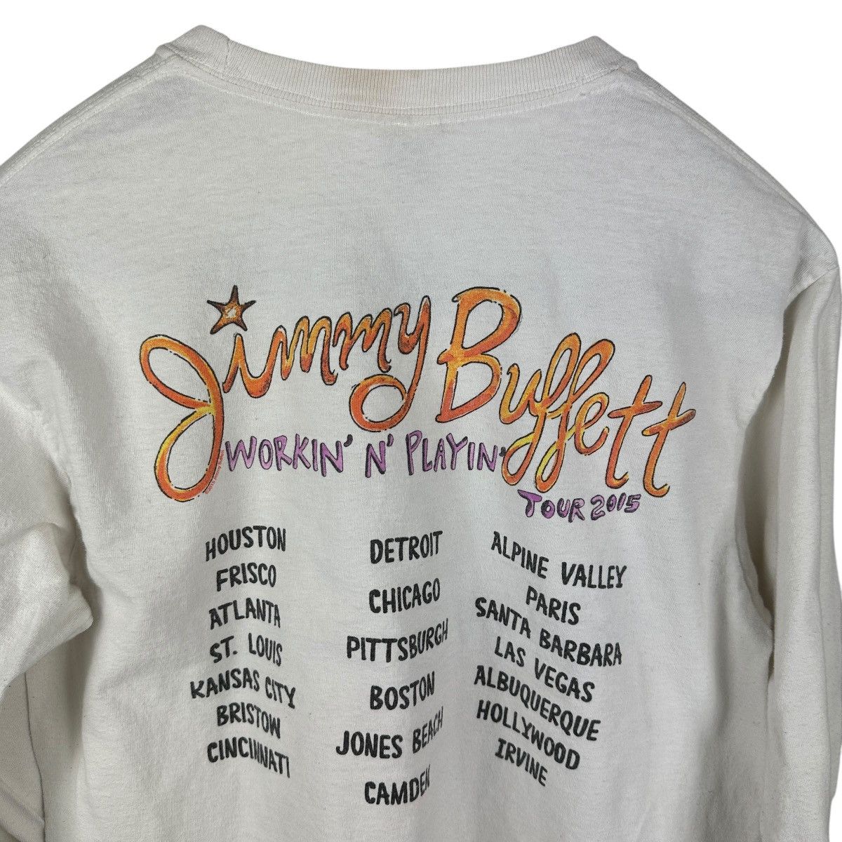 Band Tees Mens Y2K Jimmy Buffett Long Sleeve Band Shirt Size US M / EU 48-50 / 2 - 8 Thumbnail