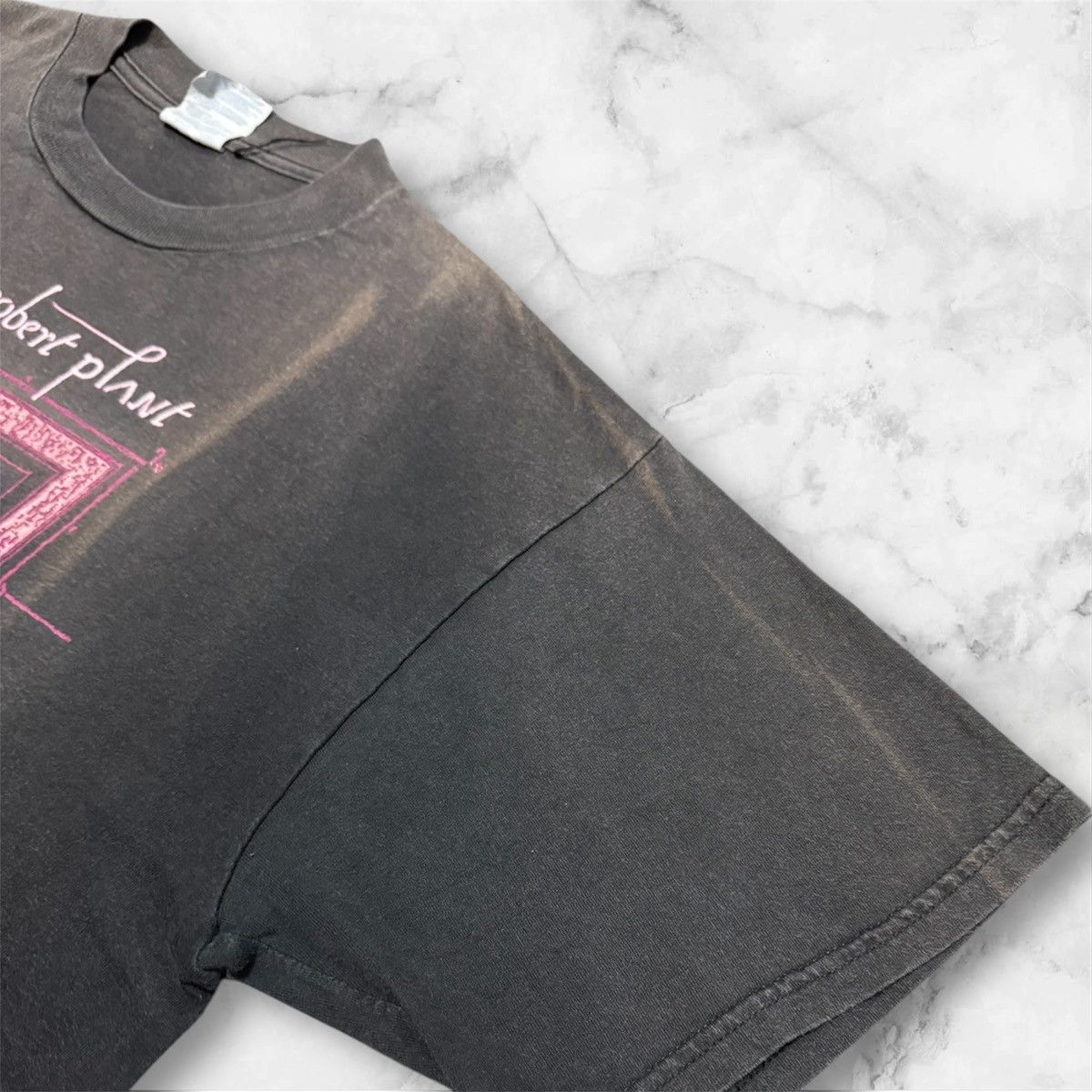Band Tees Vintage 90s Jimmy page/Robert plant World Tour Fadeless Tees Size US L / EU 52-54 / 3 - 5 Thumbnail