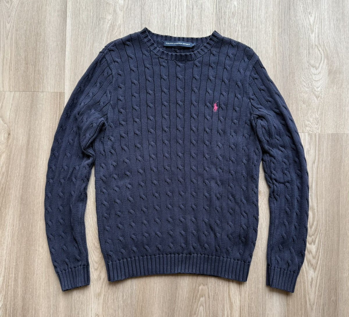 Ralph Lauren Vintage Polo Ralph Lauren Knit Cable Cotton Sweater Size L / US 10 / IT 46 - 1 Thumbnail