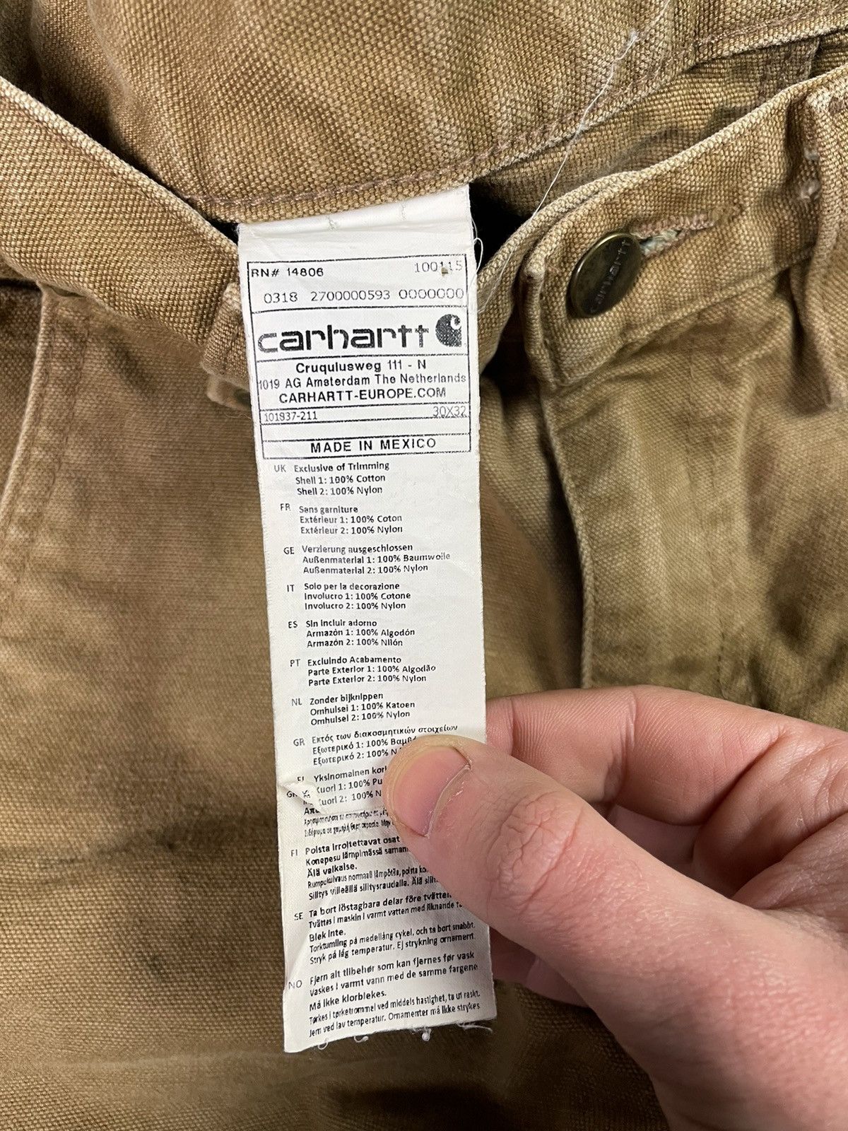 Carhartt × Vintage Vintage Y2K Carhartt Workwear Double Knee Pants Size US 30 / EU 46 - 10 Thumbnail