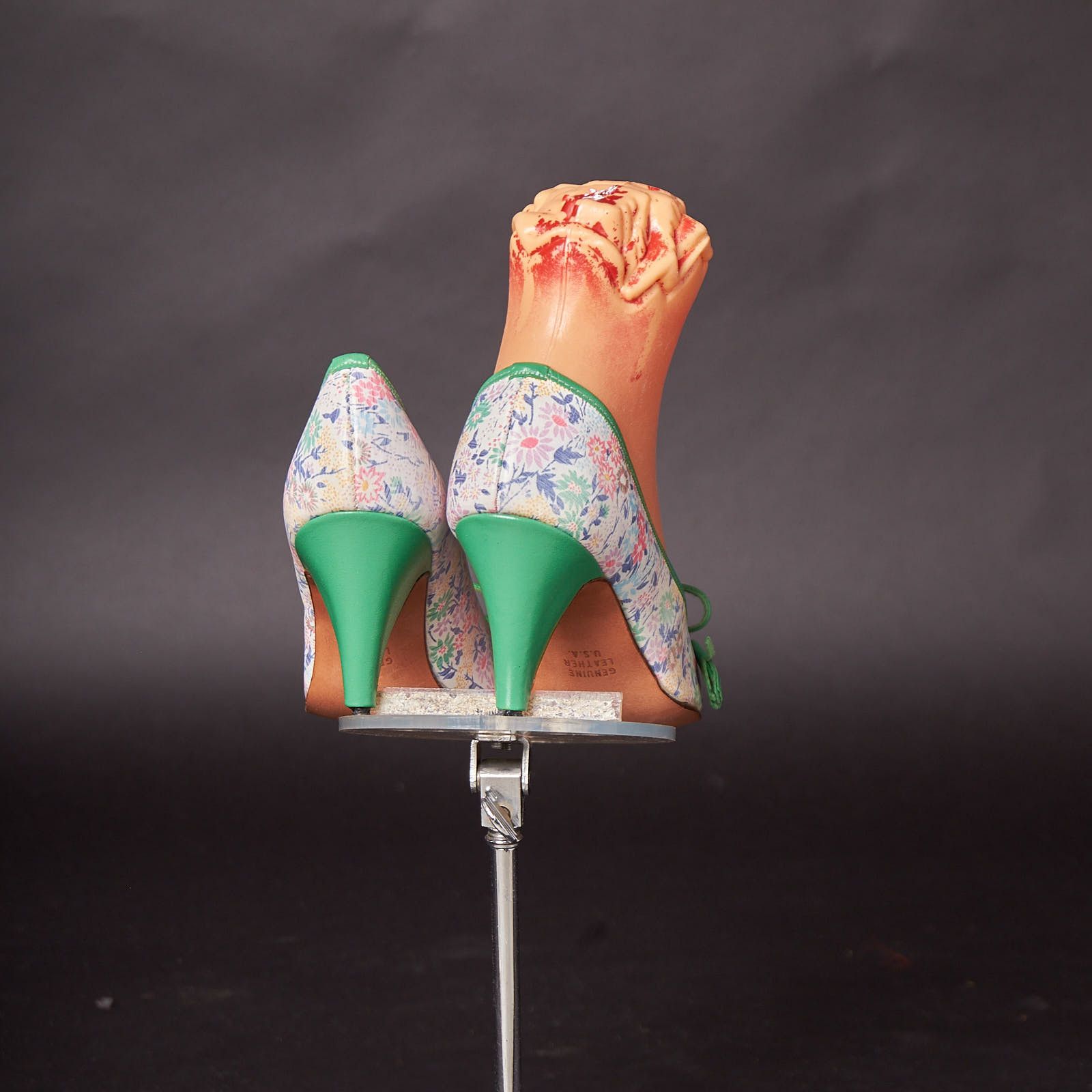 Jack Rogers 1960s Floral Jack Rogers Green Trim Pumps Heels Shoes Size US 5.5 / IT 35.5 - 4 Thumbnail
