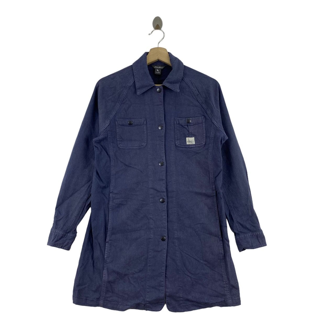 Eddie Bauer × Jean EDDIE BAUER Multi Pockets Button Up Long Denim Jeans Jacket Size M / US 6-8 / IT 42-44 - 1 Thumbnail