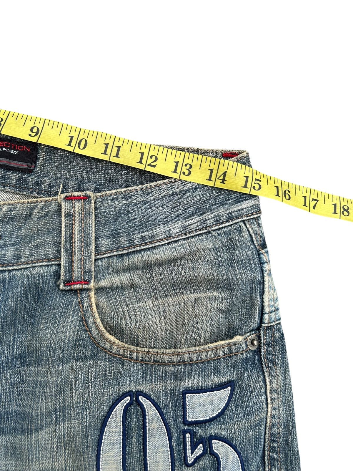 Kapital VINTAGE FUBU JEANS STREETWEAR DIRTY DENIM JEANS Size US 30 / EU 46 - 17 Thumbnail