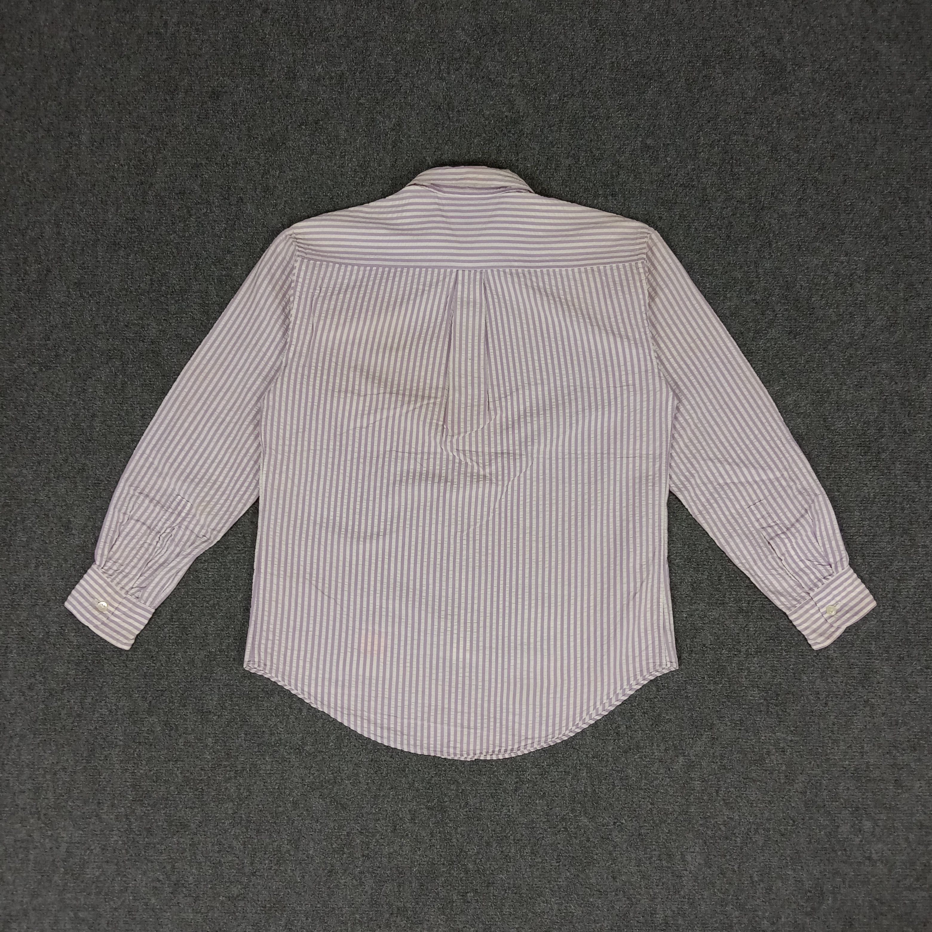 Issey Miyake × Vintage Issey Miyake Japanese Designer Strips Shirt Size US M / EU 48-50 / 2 - 5 Thumbnail