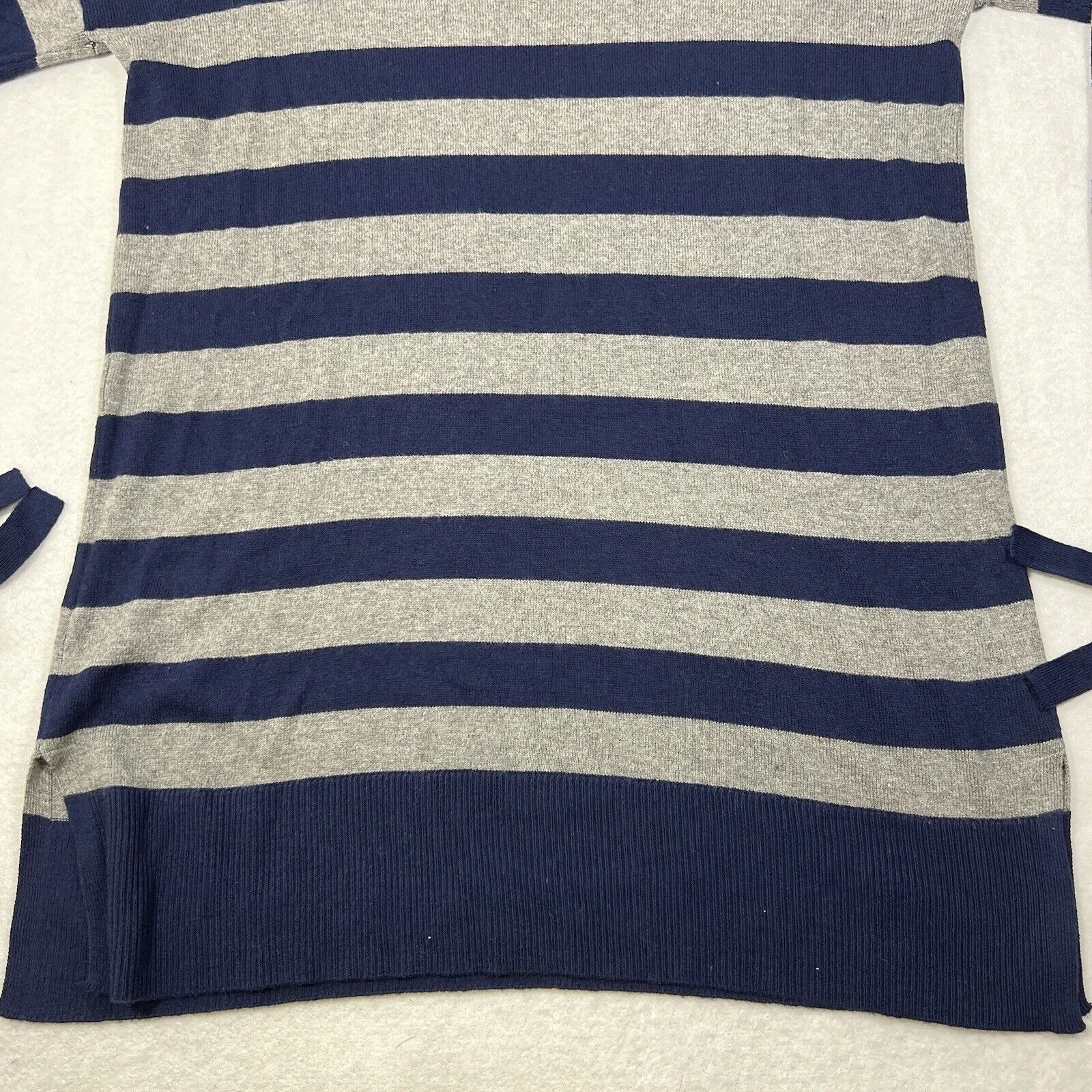 Other Motherhood Maternity Sweater Navy Blue Gray Striped Ribbons Size XS / US 0-2 / IT 36-38 - 11 Thumbnail