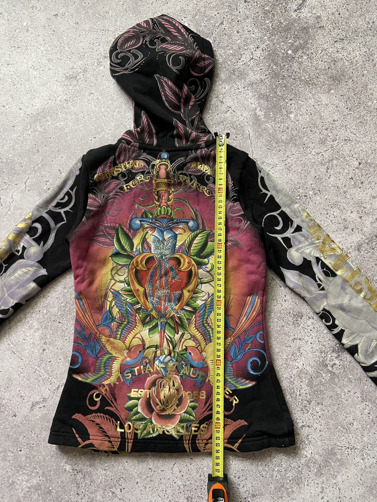 Christian Audigier Vintage Y2K Christian Audigier Hoodie Zip Up Size XXS / US 00 / IT 34 - 6 Thumbnail