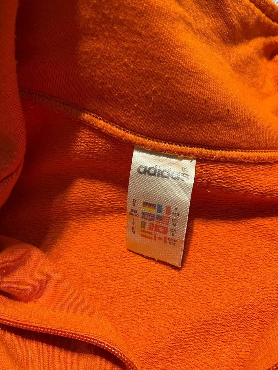 Adidas × Vintage Adidas Men's 3 Stripe Half Zip Crew Sweater in Orange/Black Size US M / EU 48-50 / 2 - 7 Thumbnail