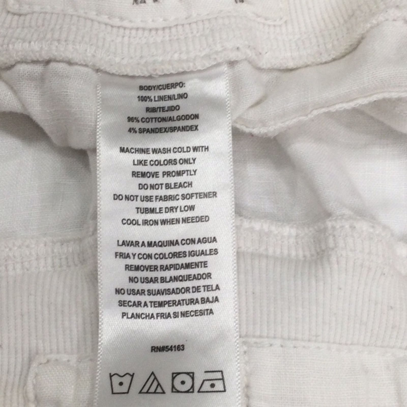 Calvin Klein CK Calvin Klein White Linen Side/Back Pockets Shorts L Size 32" / US 10 / IT 46 - 11 Thumbnail