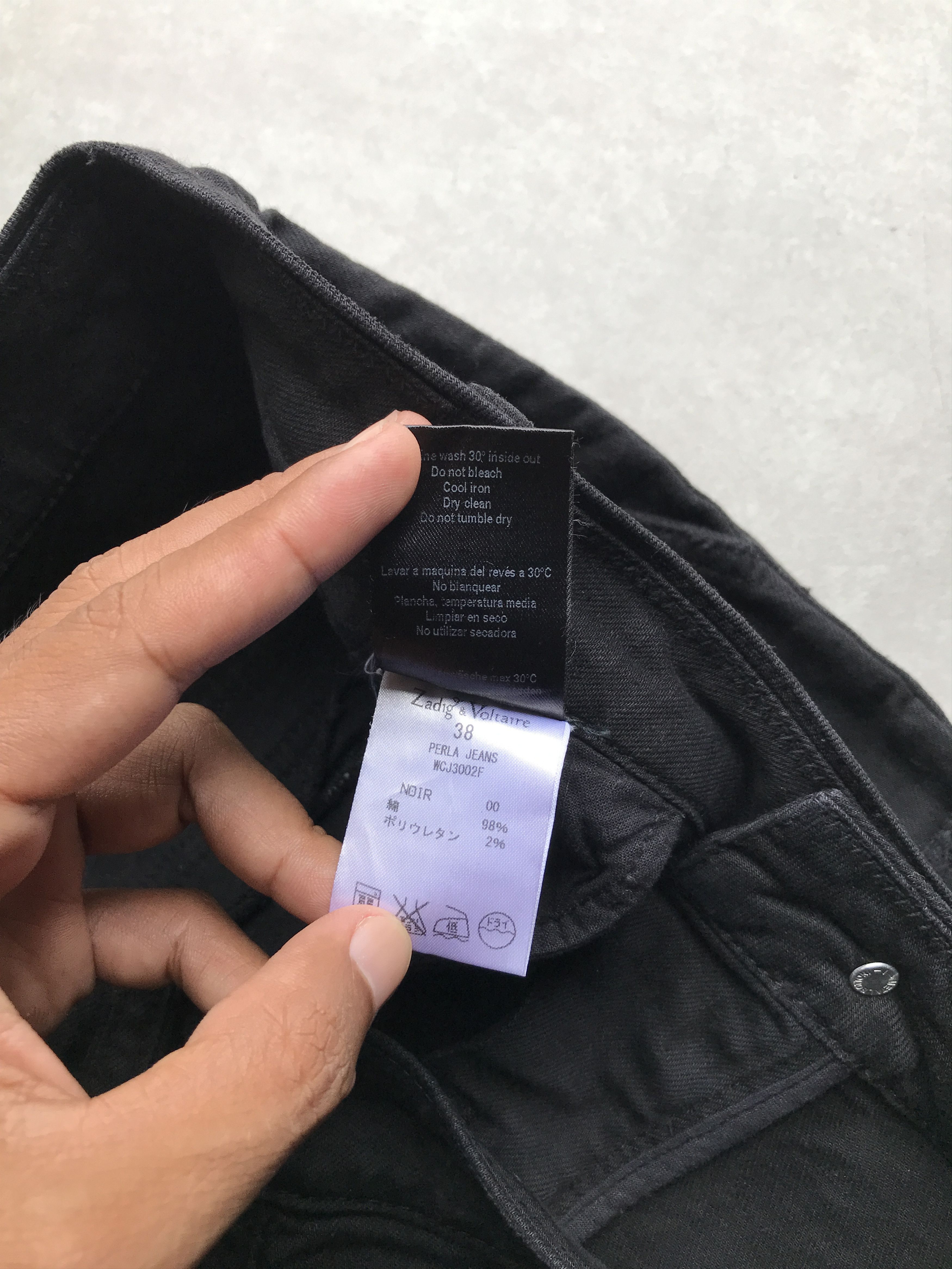 Japanese Brand Zadig & voltair patchwork jeans Size US 32 / EU 48 - 6 Thumbnail