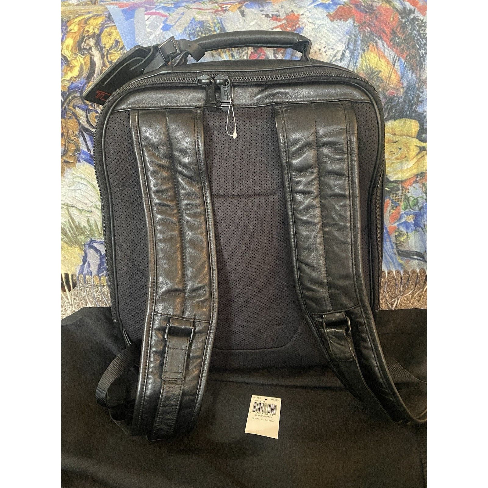 Tumi Tumi slim briefpack laptop blk leather 15 1/2 x 14 x 5, NWT Size ONE SIZE - 2 Thumbnail