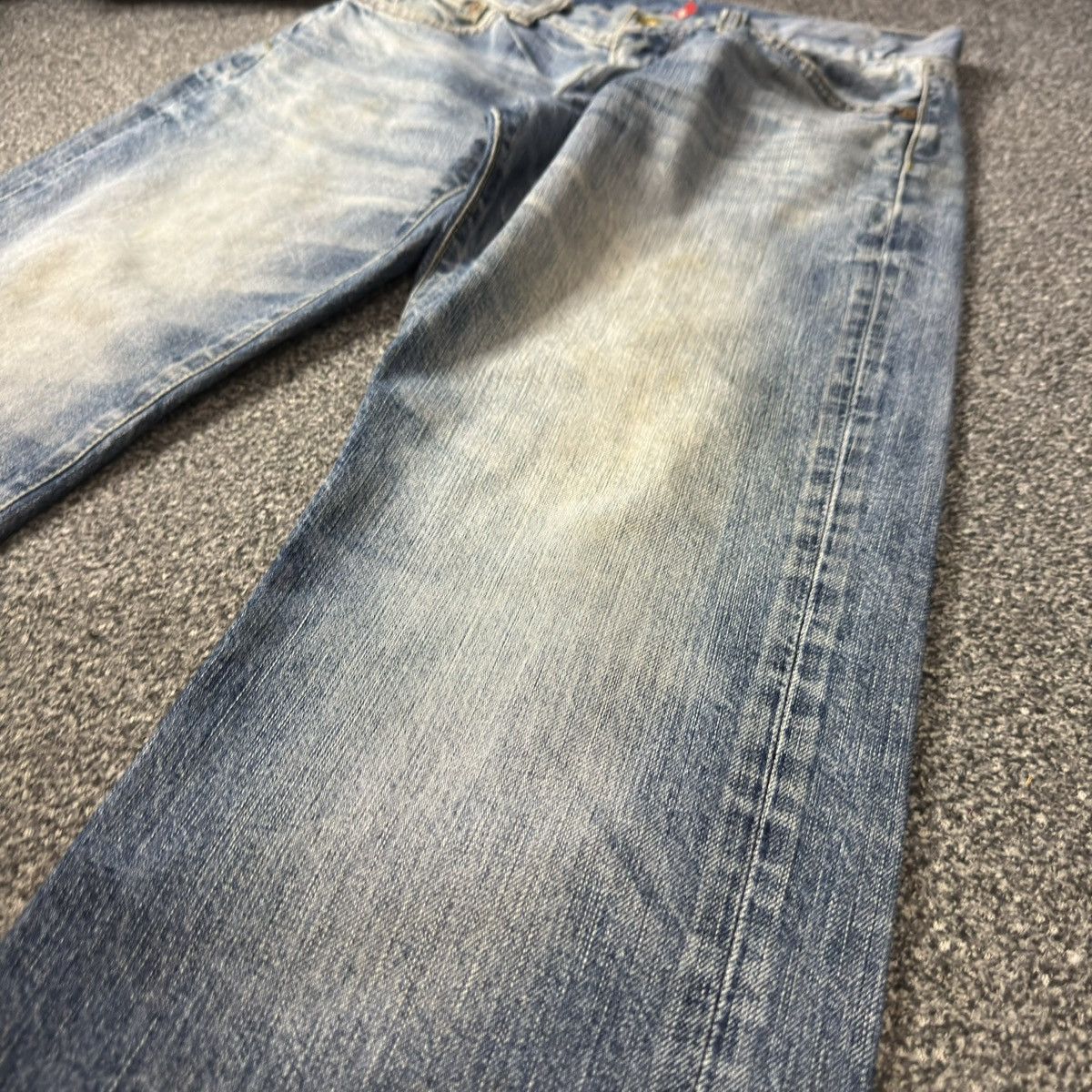 Undercover × Uniqlo 🔥🇯🇵 Vintage 90s Japanese Uniqlo UJ Distressed Faded Denim Size US 32 / EU 48 - 5 Thumbnail